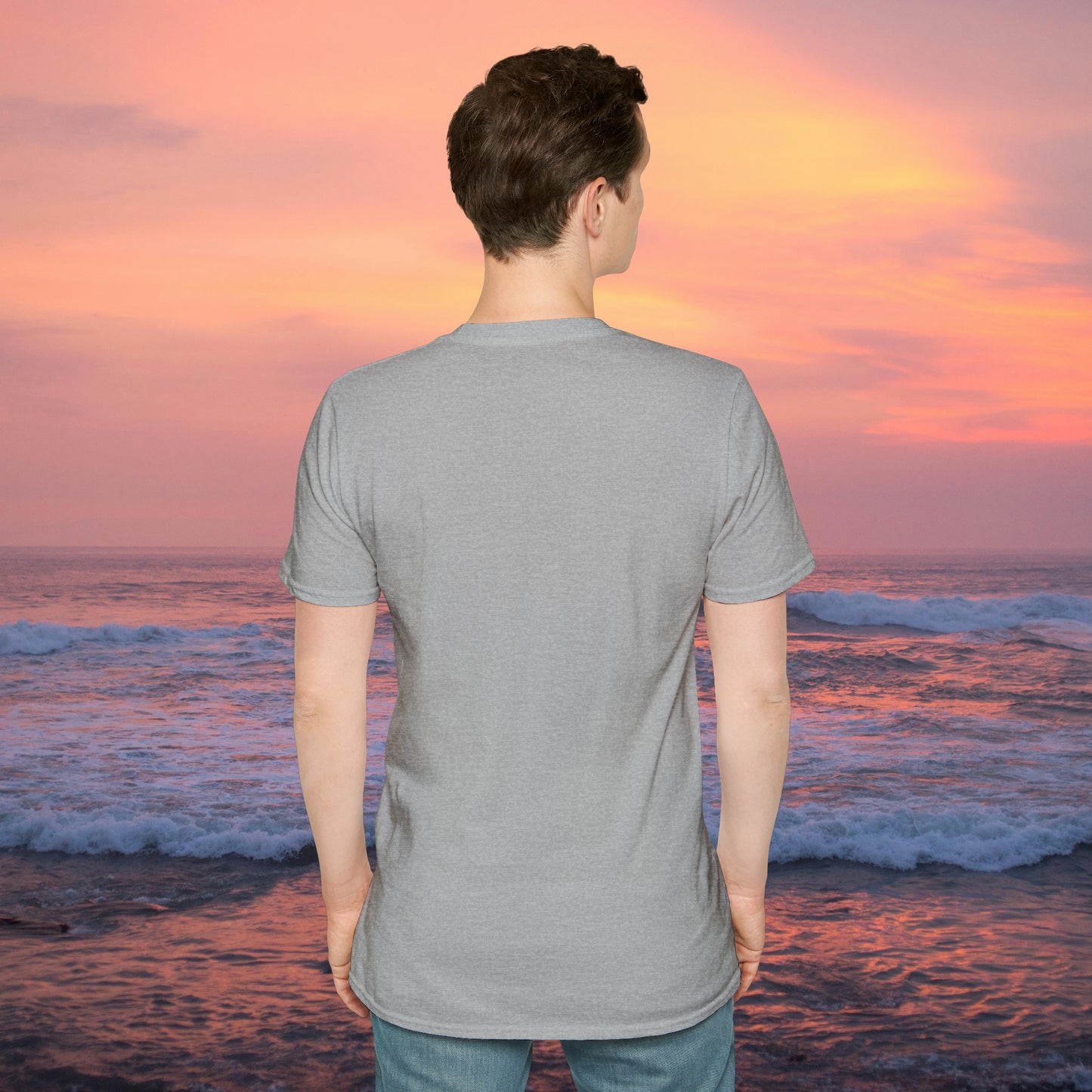 Black and white Majestic Manta Rays Design on this Unisex Softstyle T-Shirt. These giants seemingly fly through the water so gracefully, just watch and don’t touch.