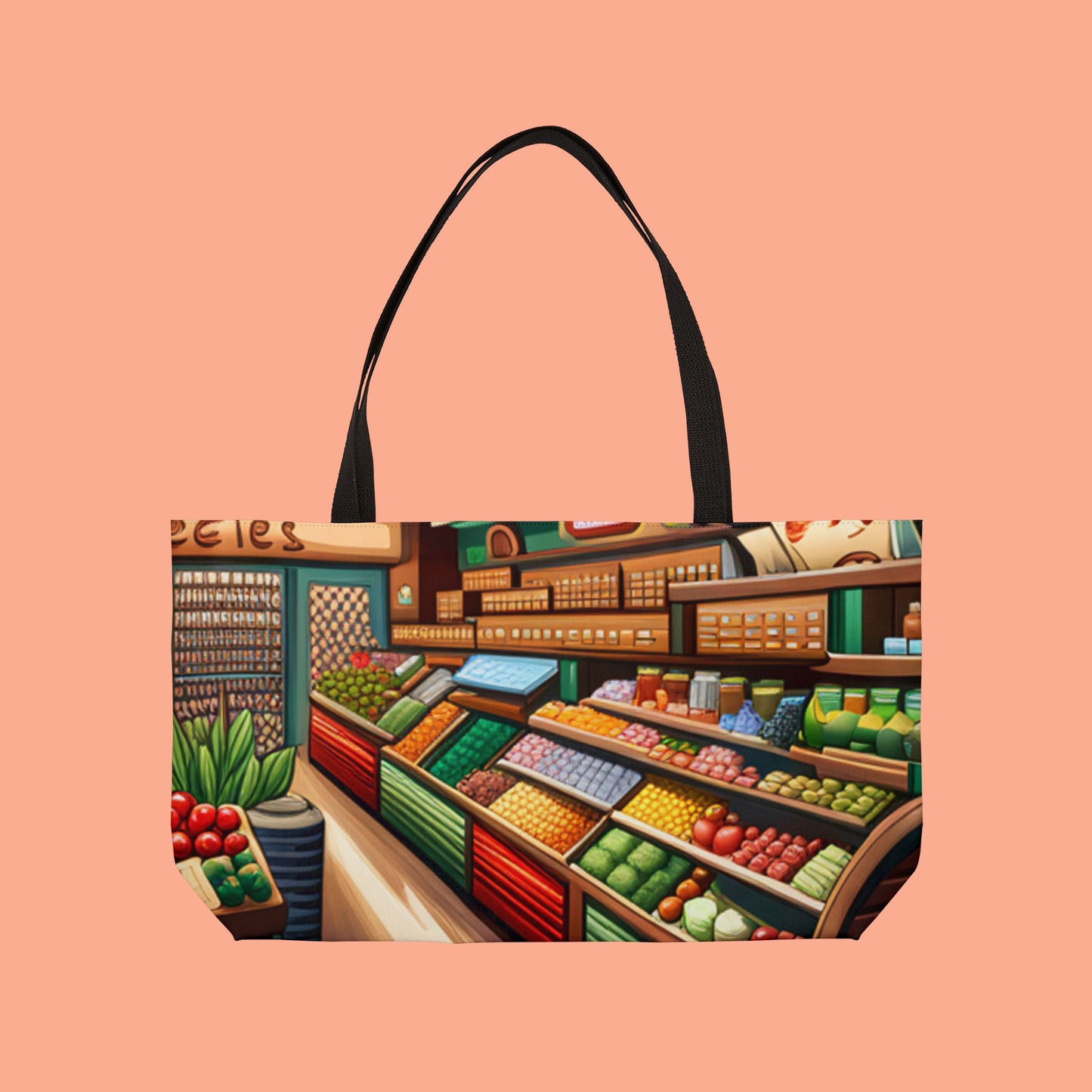 Reusable Weekender Tote Bag - Eco-Friendly Grocery Shopping Essential