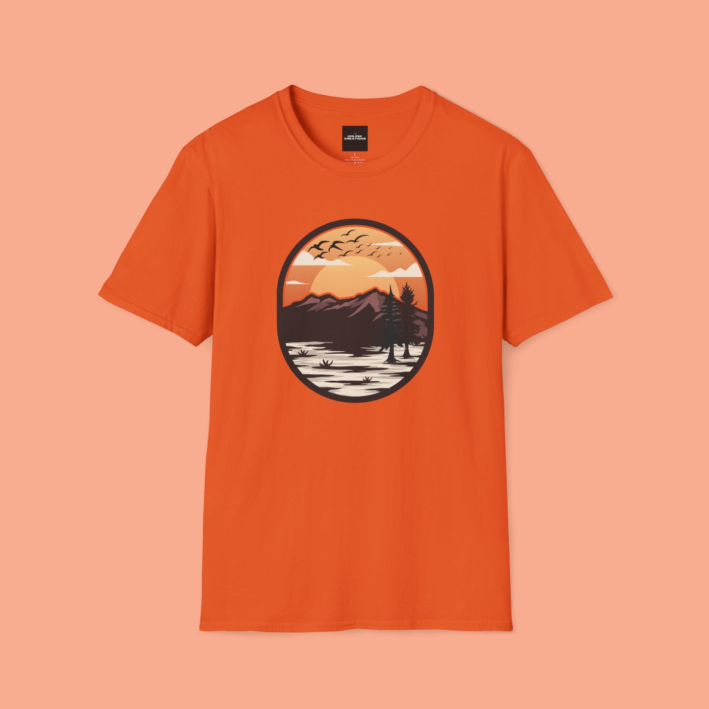 A shirt for all outdoor enthusiasts out there, a vibrantly designed Unisex Softstyle T-Shirt for you.