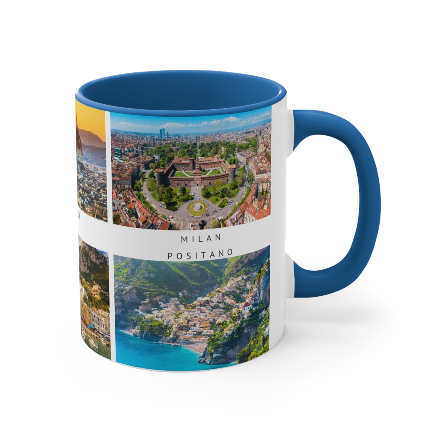 Italy! This Travel Accent Coffee Mug is a part of a Travel Series for you to choose from. 11oz. Great as a gift or get one to enjoy yourself.