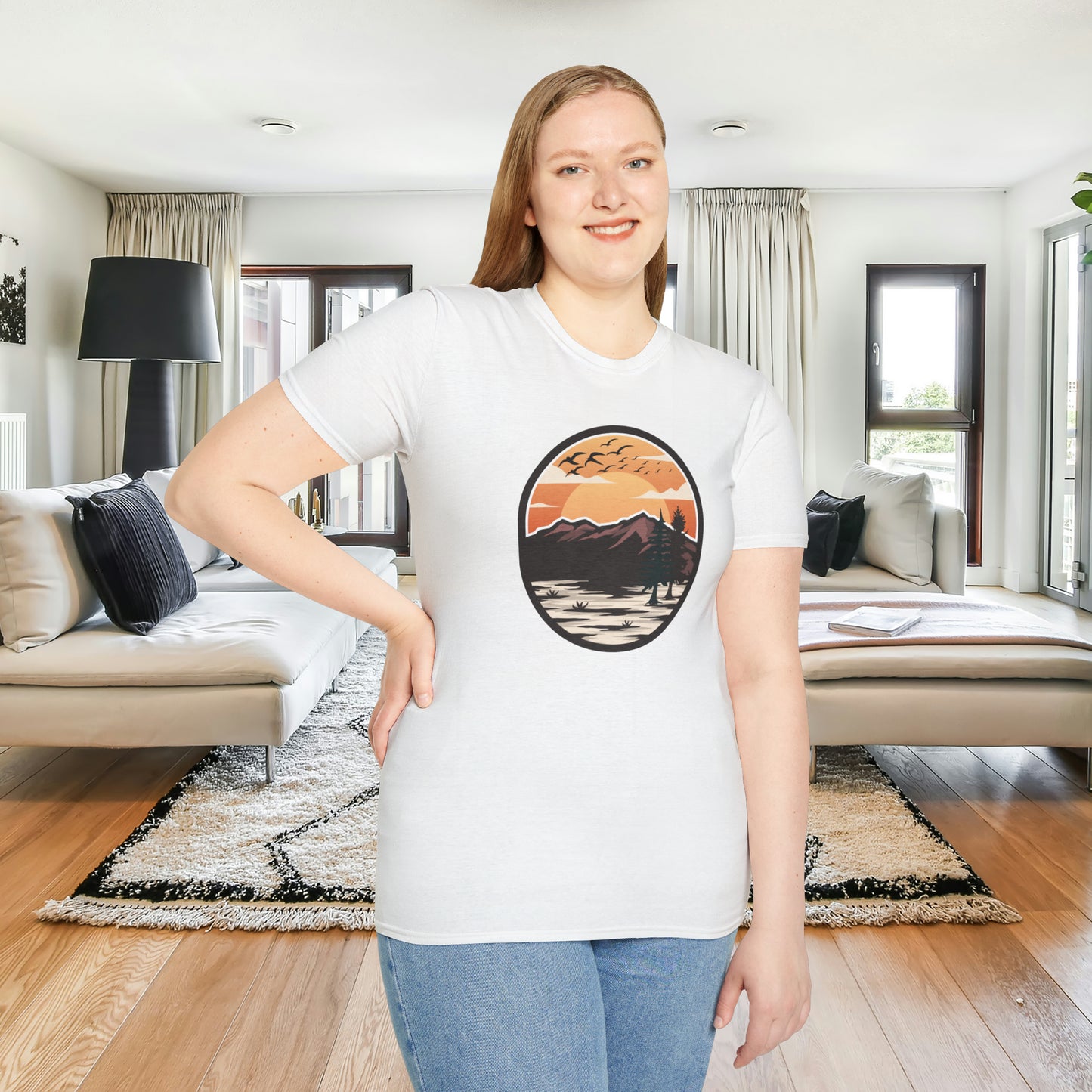 A shirt for all outdoor enthusiasts out there, a vibrantly designed Unisex Softstyle T-Shirt for you.