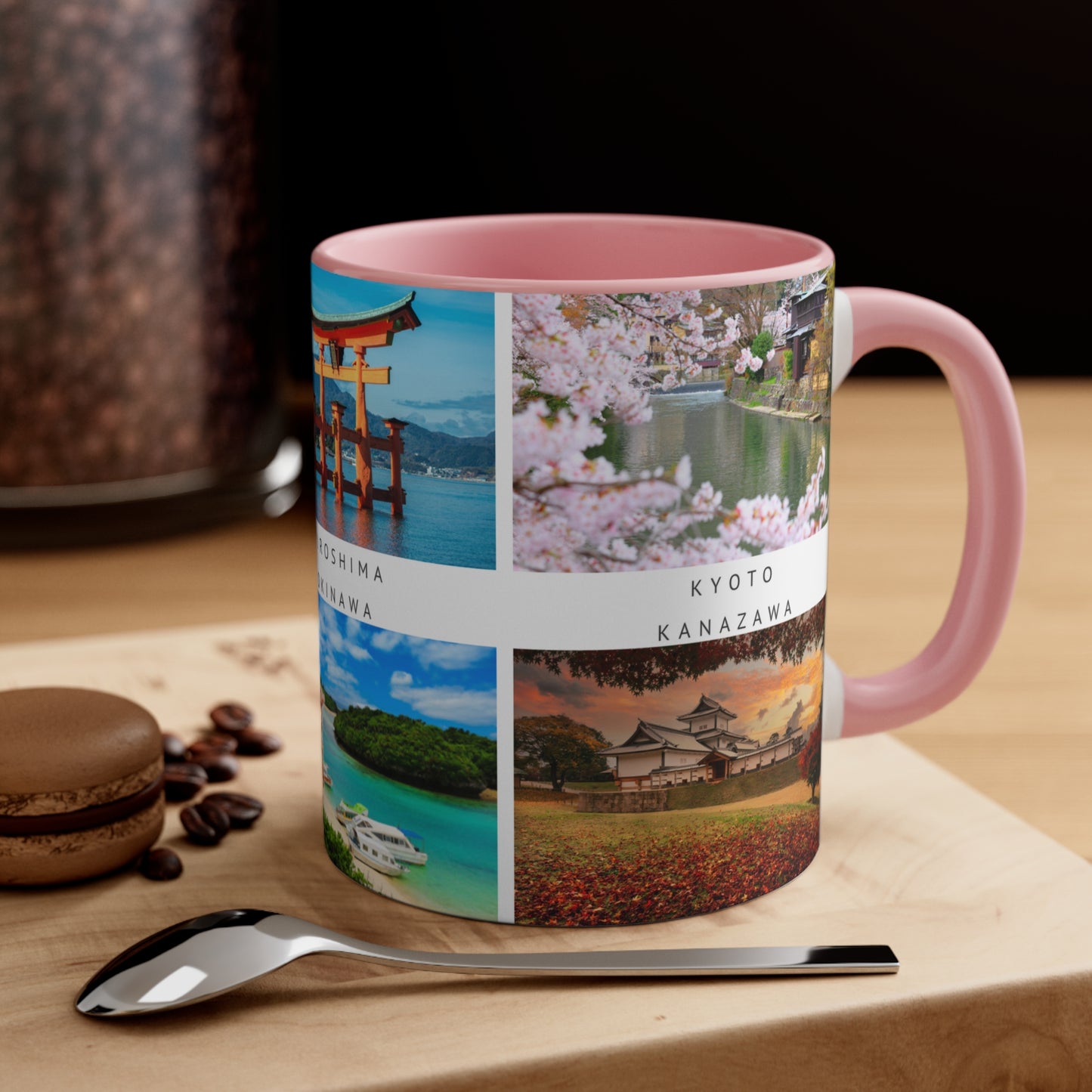 Japan! This Travel Accent Coffee Mug is a part of a Travel Series for you to choose from. 11oz. Great as a gift or get one to enjoy yourself.