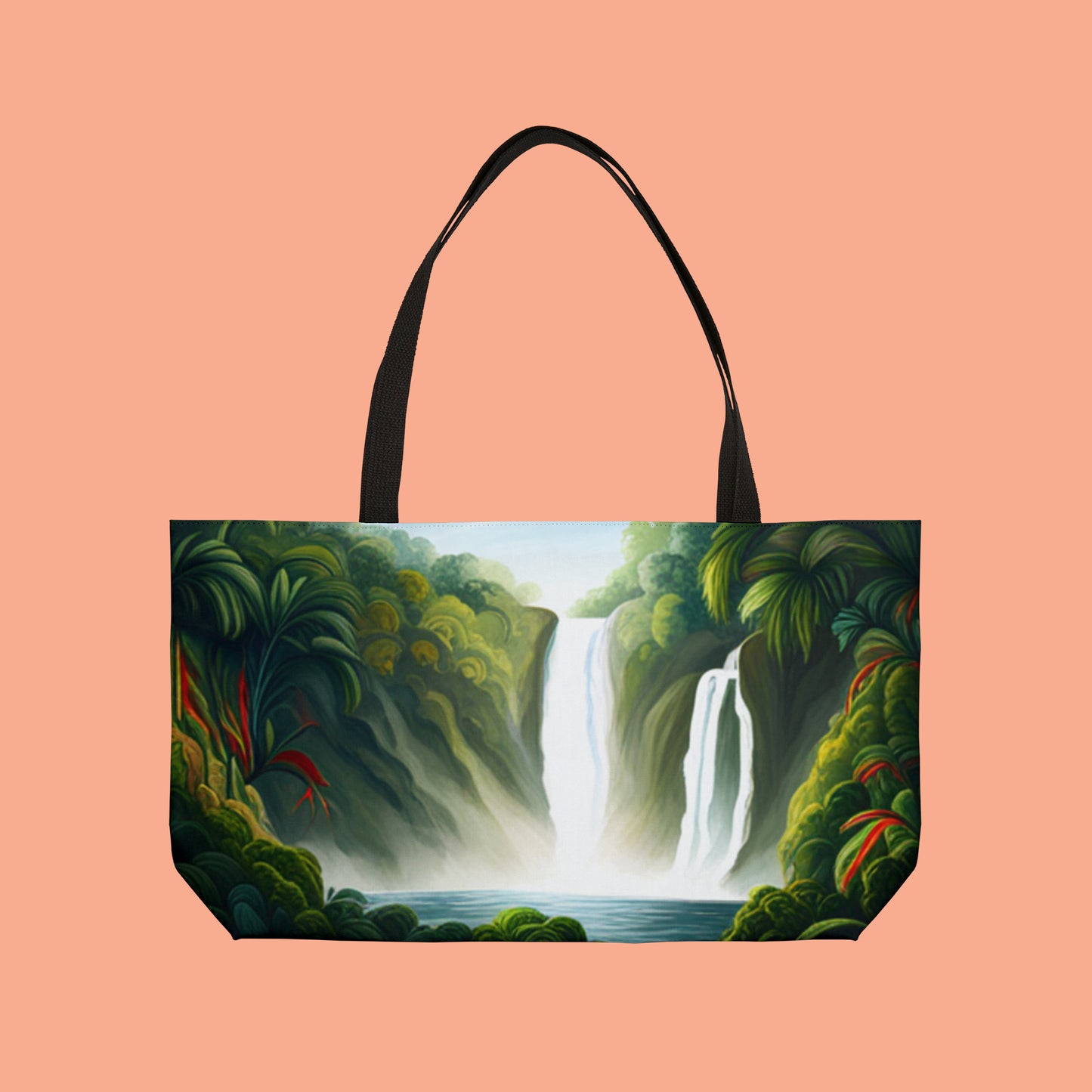 Waterfalls Scene Weekender Tote Bag