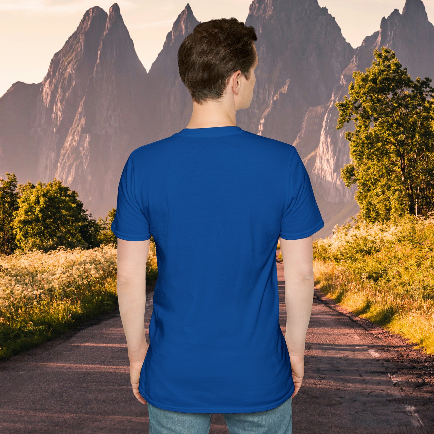 Camping can be so much fun! A happy place for many of us. Love of the great outdoors inspired design on this Unisex Softstyle T-Shirt.