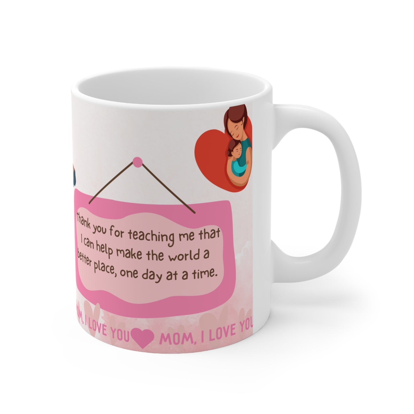 A coffee mug full of gratitude and love for Mom!