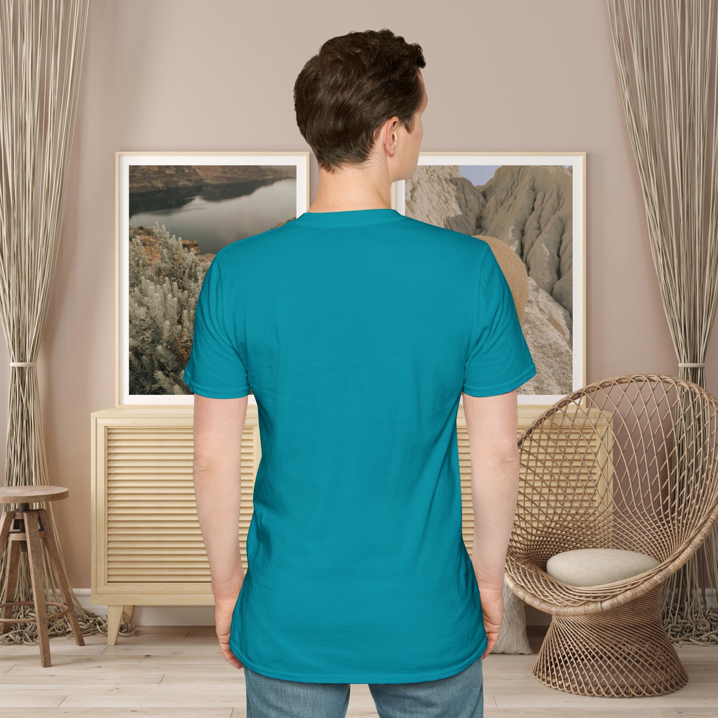 Motivational message to “define your own worth” instead of letting others do it for you on this Unisex Softstyle T-Shirt.