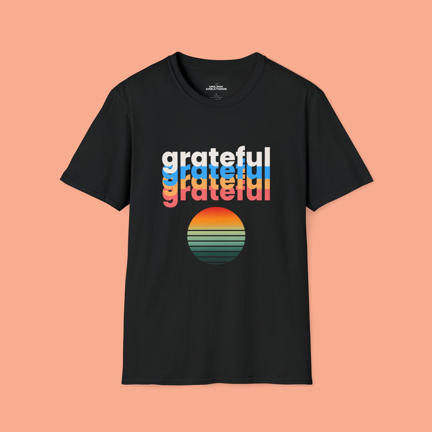 A grateful and sunny disposition Unisex Softstyle T-Shirt to brighten up your day!