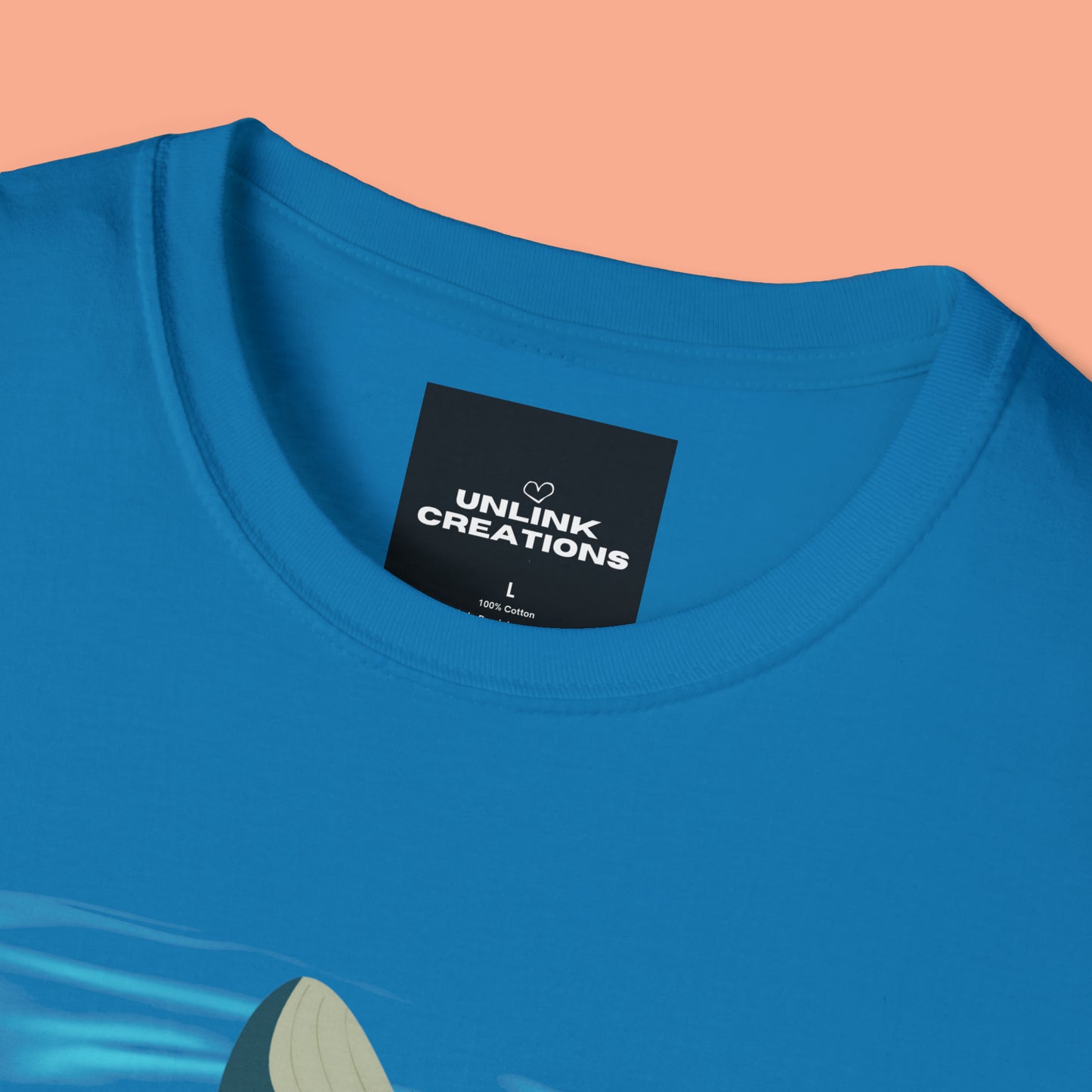 Love whales? Who doesn’t? These magnificent marine mammals are the largest animals to ever exist and some sing beautifully. They inspired this Unisex Softstyle T-Shirt design.