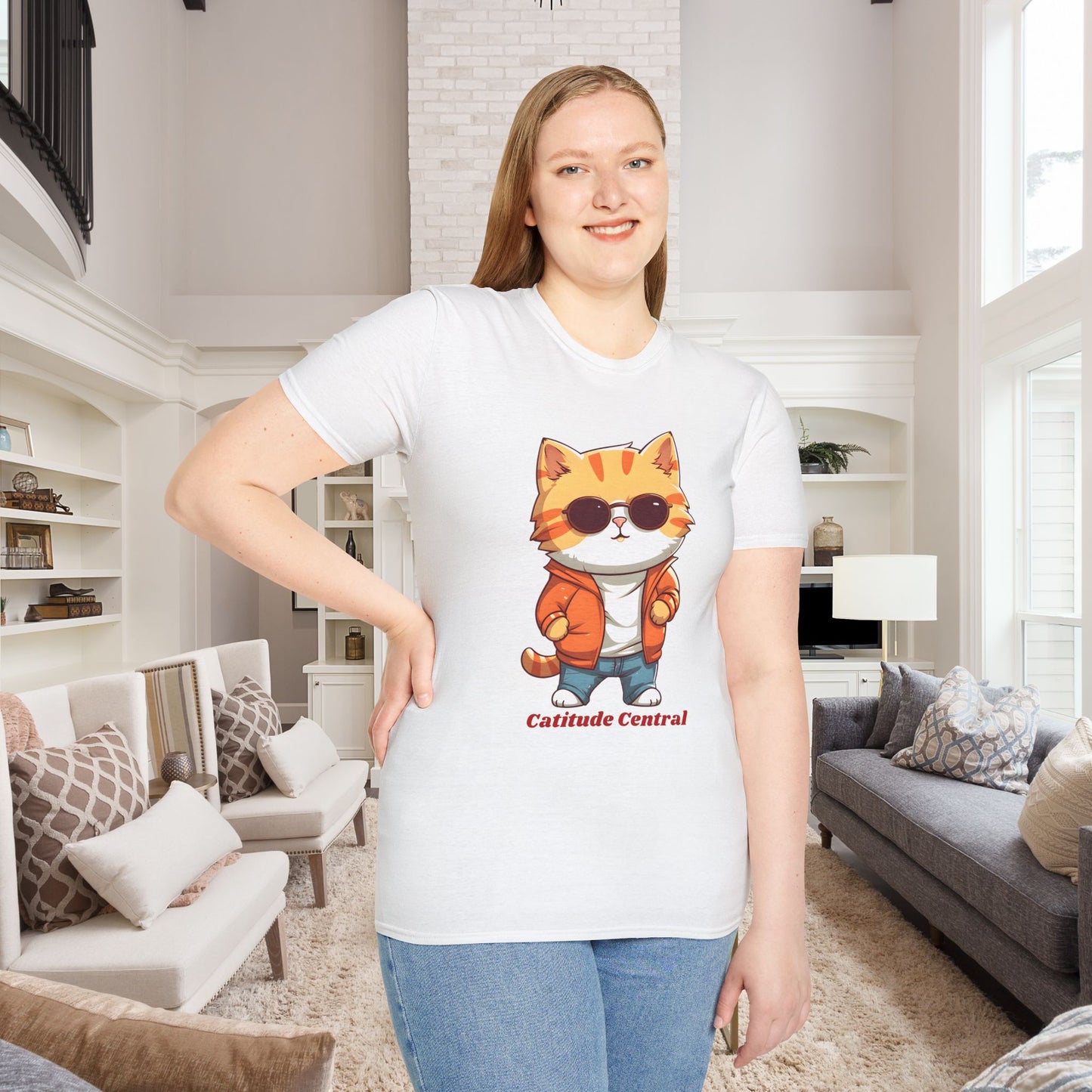 Cat Catitude Central Unisex T-Shirt