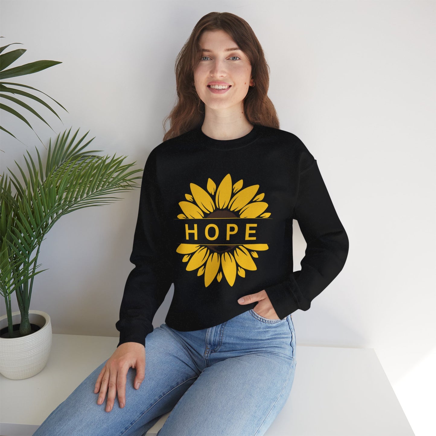 Hope in Sunflower Sweatshirt
