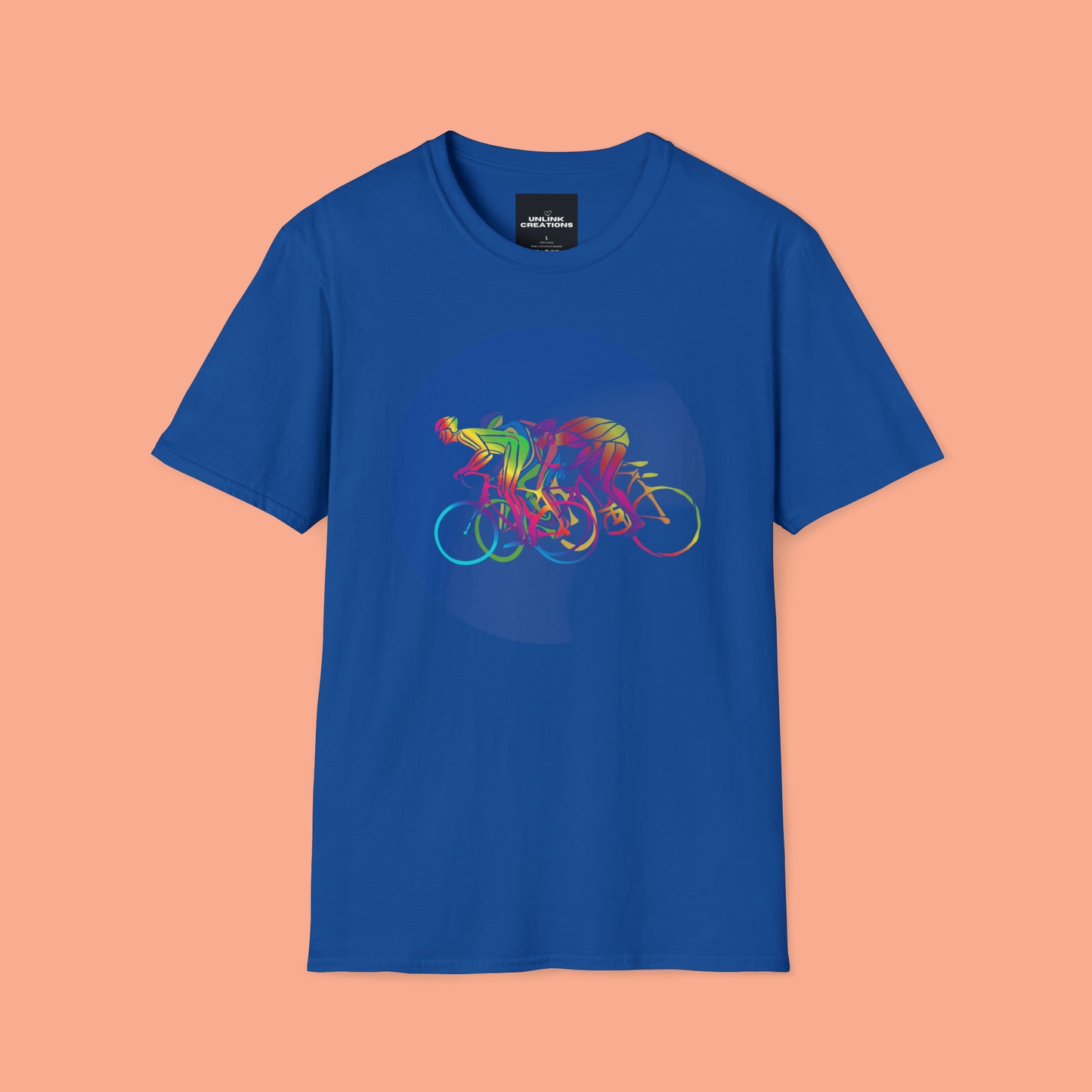 Fun and colorful biker inspired Unisex Softstyle T-Shirt.
