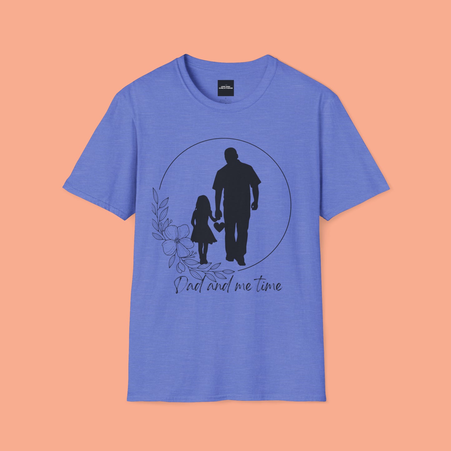 Sweet “Dad and me time” on this Unisex Softstyle T-Shirt. Celebrate Dads taking time to be Dads!