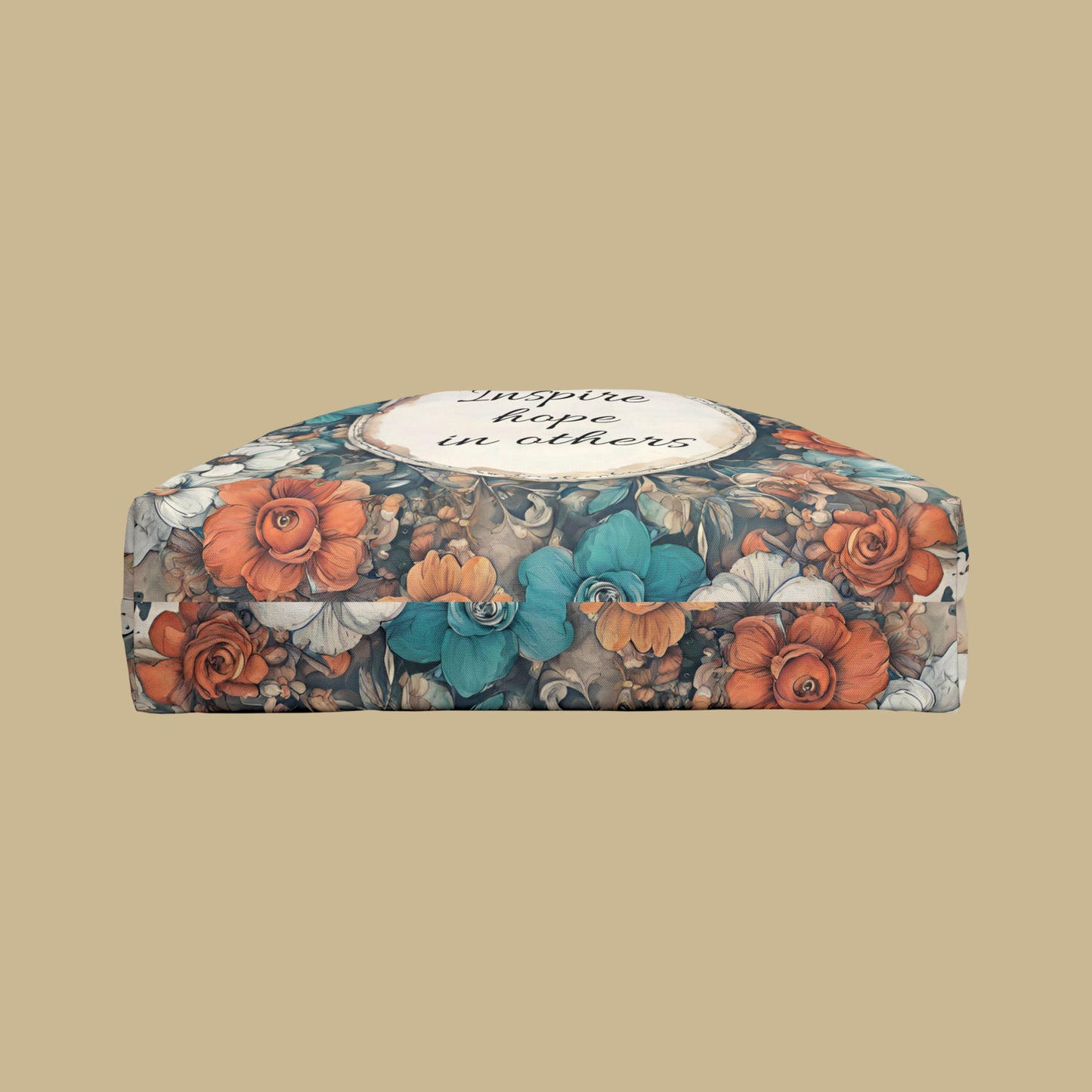 A flowery “Inspire hope in others” Weekender Tote Bag. You have it in you, we have the potential in all of us.