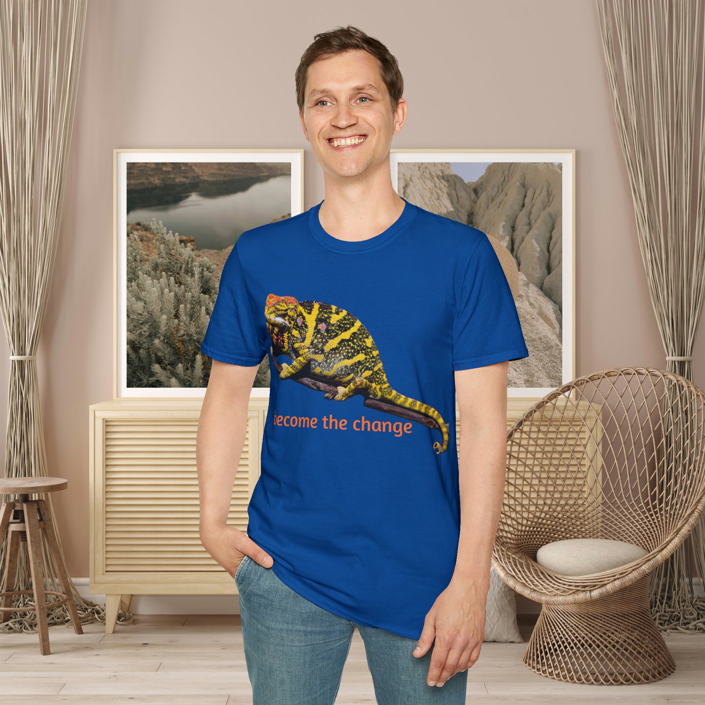 Want change? Get this “become the change” Unisex Softstyle T-Shirt to motivate yourself or others! Change can be very good indeed.