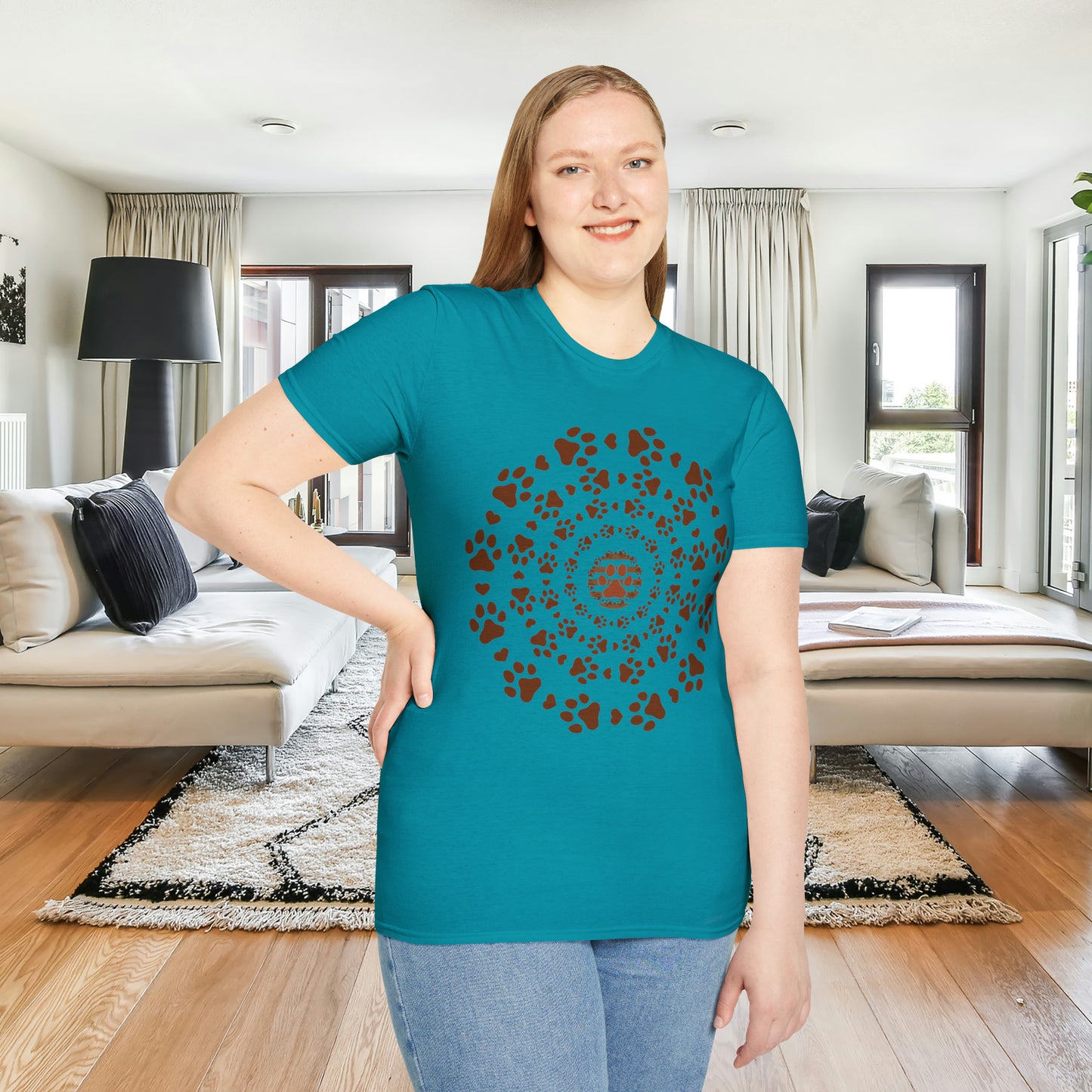 A Pawsome shirt indeed! Unisex Softstyle T-Shirt for all the cat and dog lovers out there.