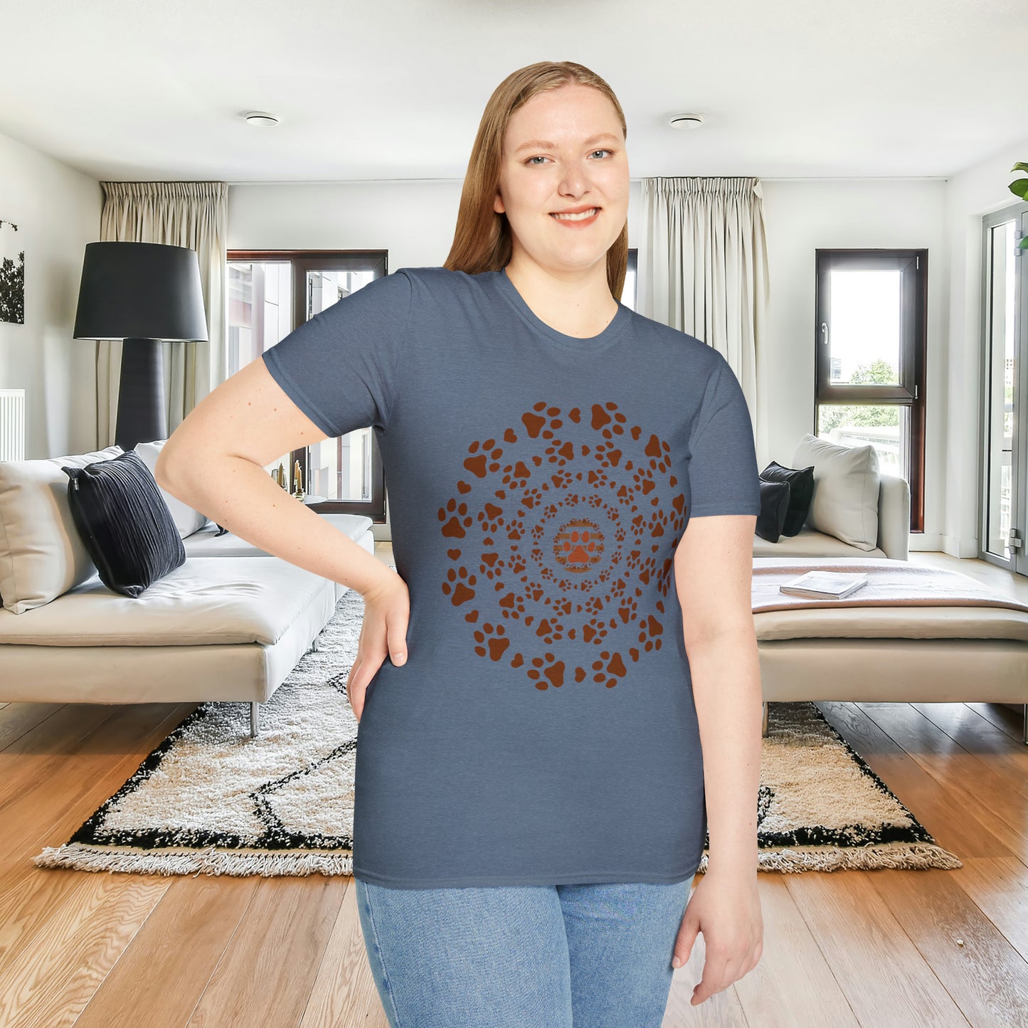 A Pawsome shirt indeed! Unisex Softstyle T-Shirt for all the cat and dog lovers out there.