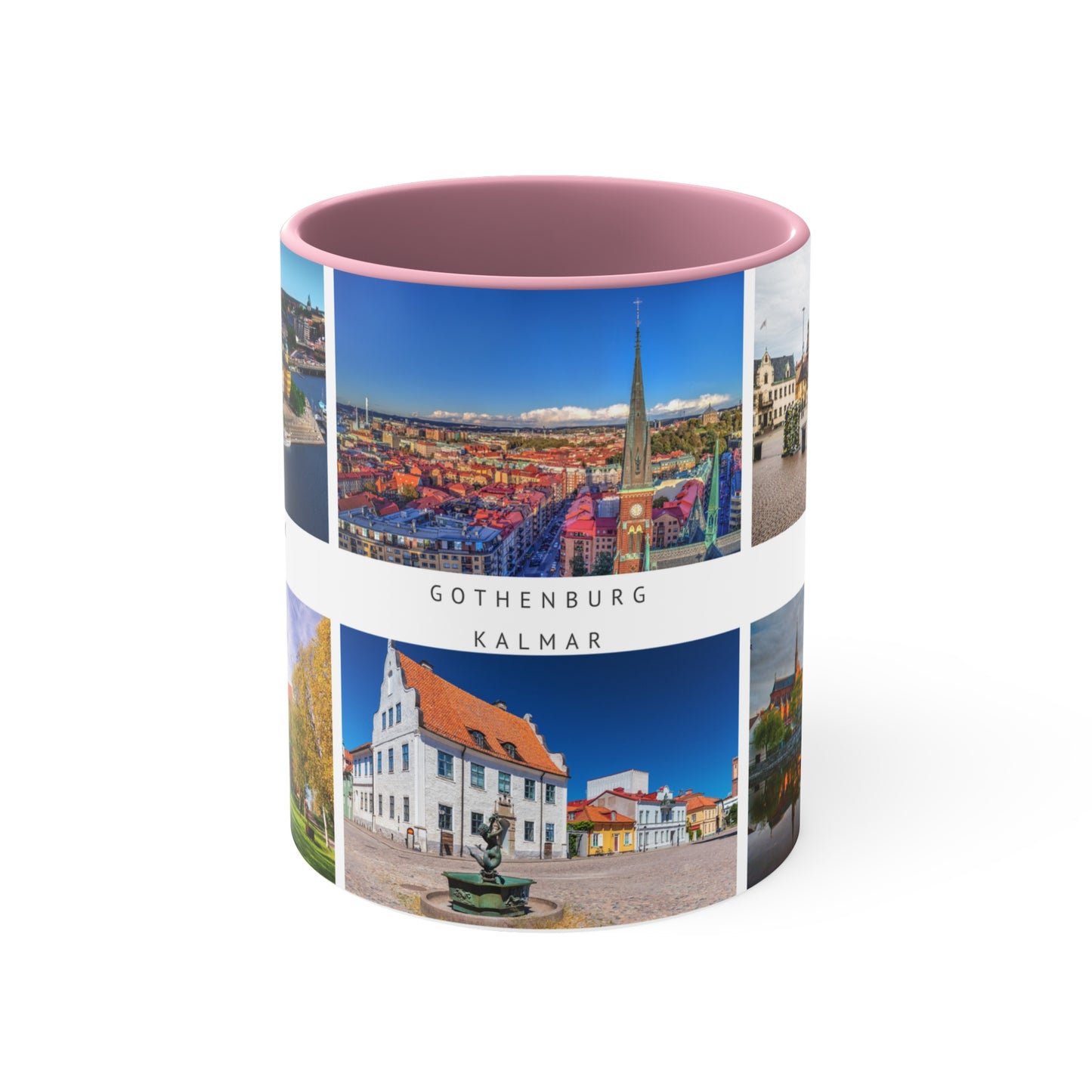 Sweden! This Travel Accent Coffee Mug is a part of a Travel Series for you to choose from. 11oz. Great as a gift or get one to enjoy yourself.