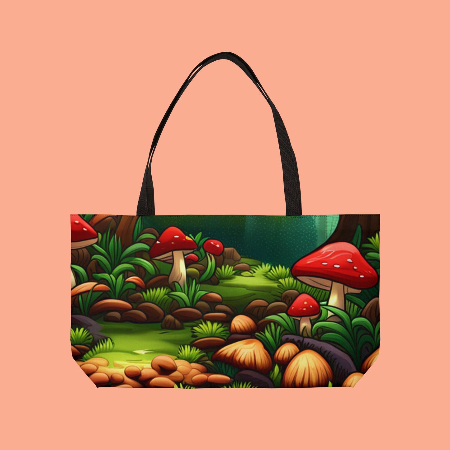 Forest Mushroom Weekender Tote Bag