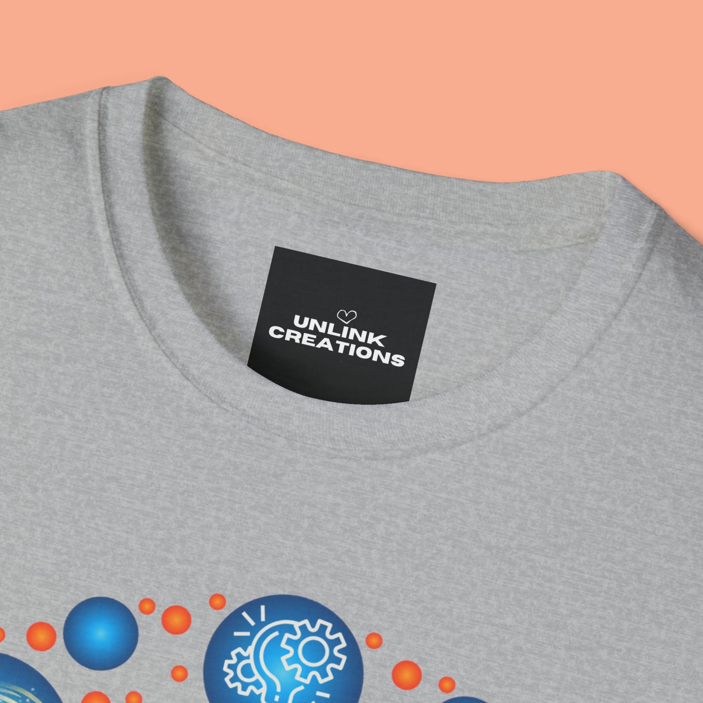 A beautiful brain and “stay curious” message are on this Unisex Softstyle T-Shirt design.