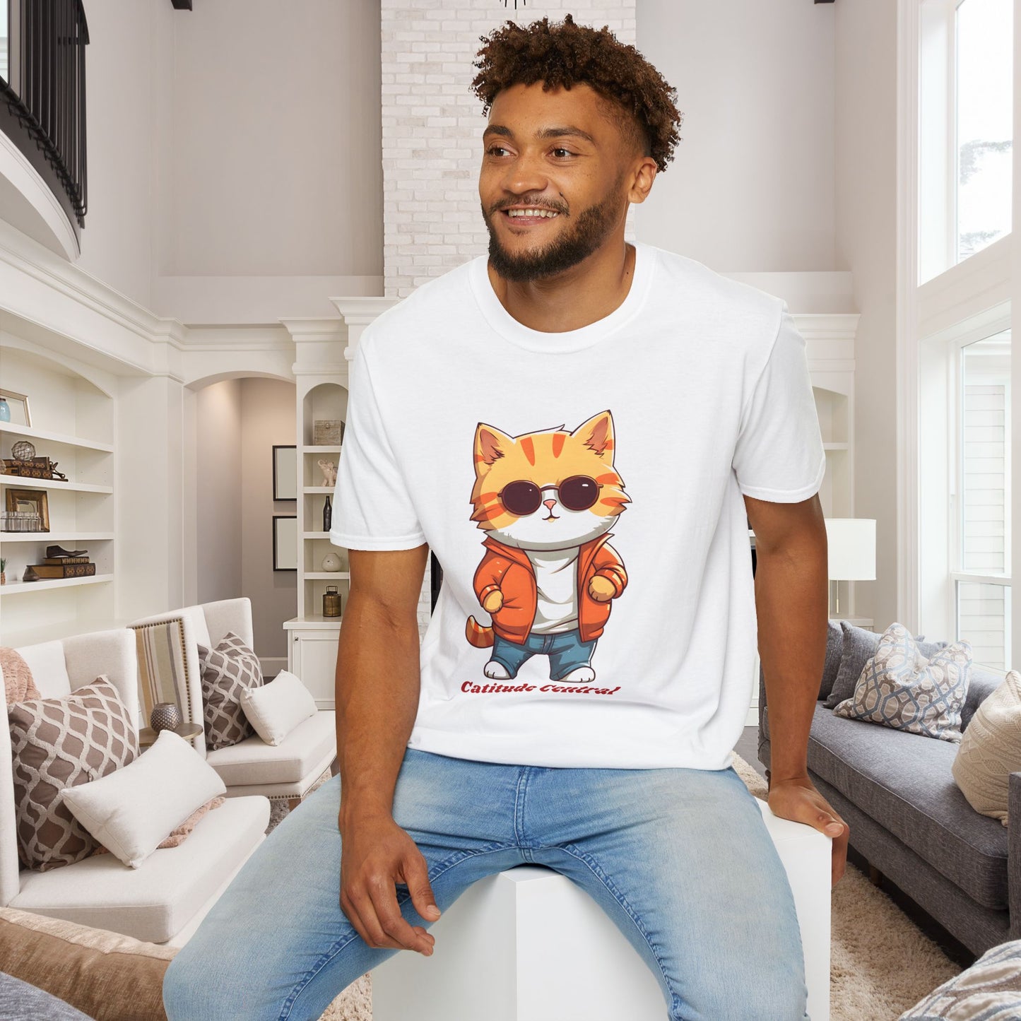 Cat Catitude Central Unisex T-Shirt