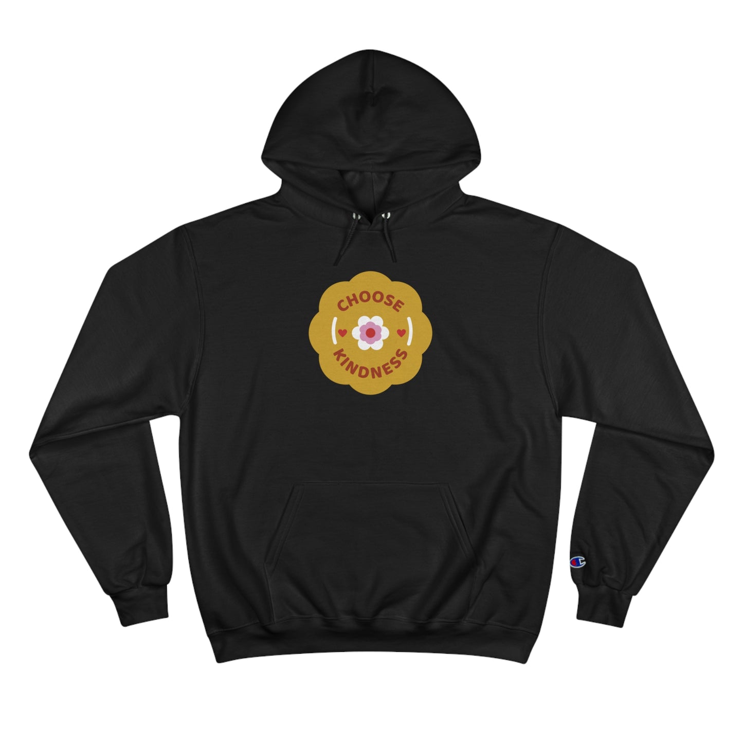 Floral Champion Hoodie - Choose Kindness & Make someone smile today
