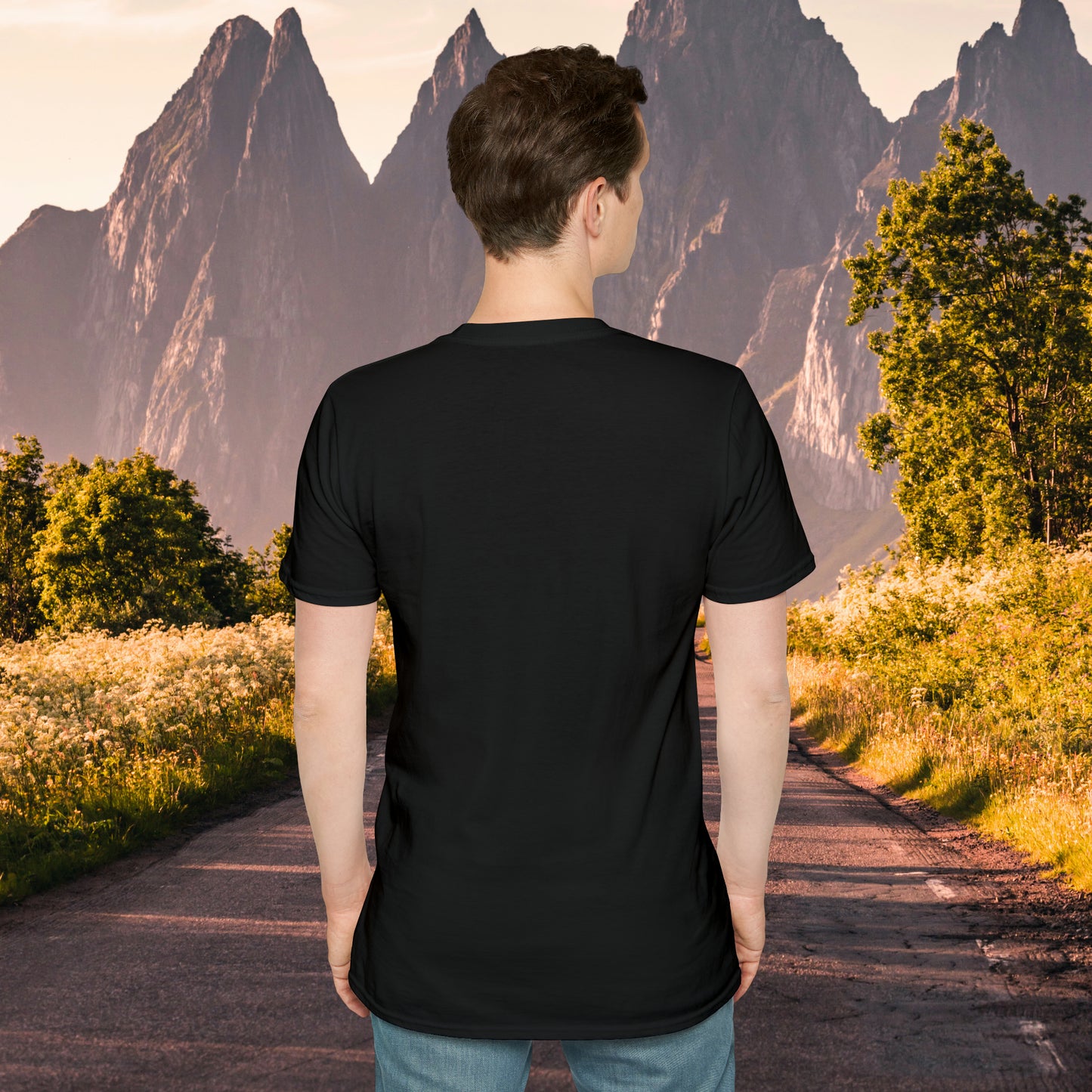 Abstract pattern design waiting for you to enjoy on this is a Unisex Softstyle T-Shirt.
