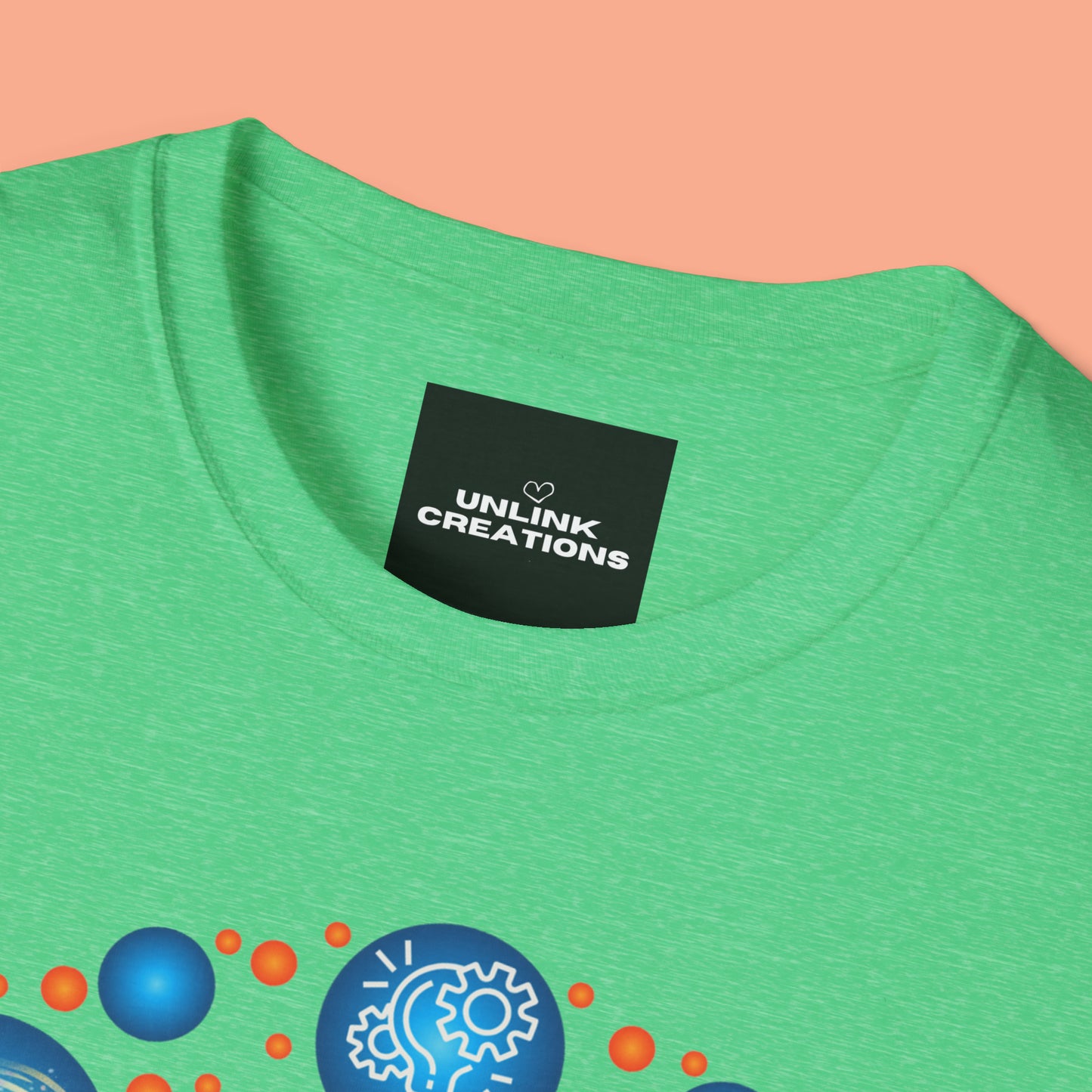 A beautiful brain and “stay curious” message are on this Unisex Softstyle T-Shirt design.