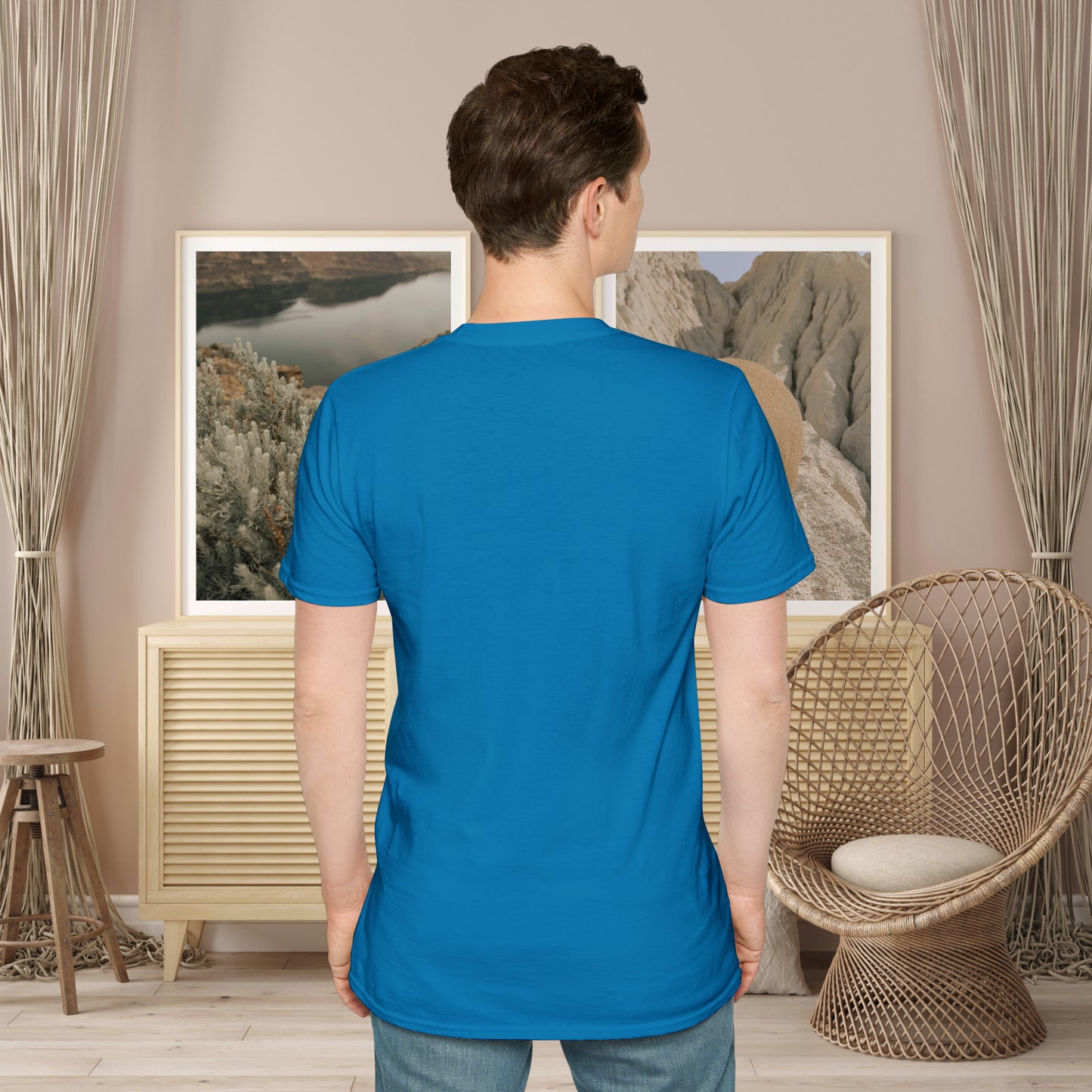 Motivational message to “define your own worth” instead of letting others do it for you on this Unisex Softstyle T-Shirt.