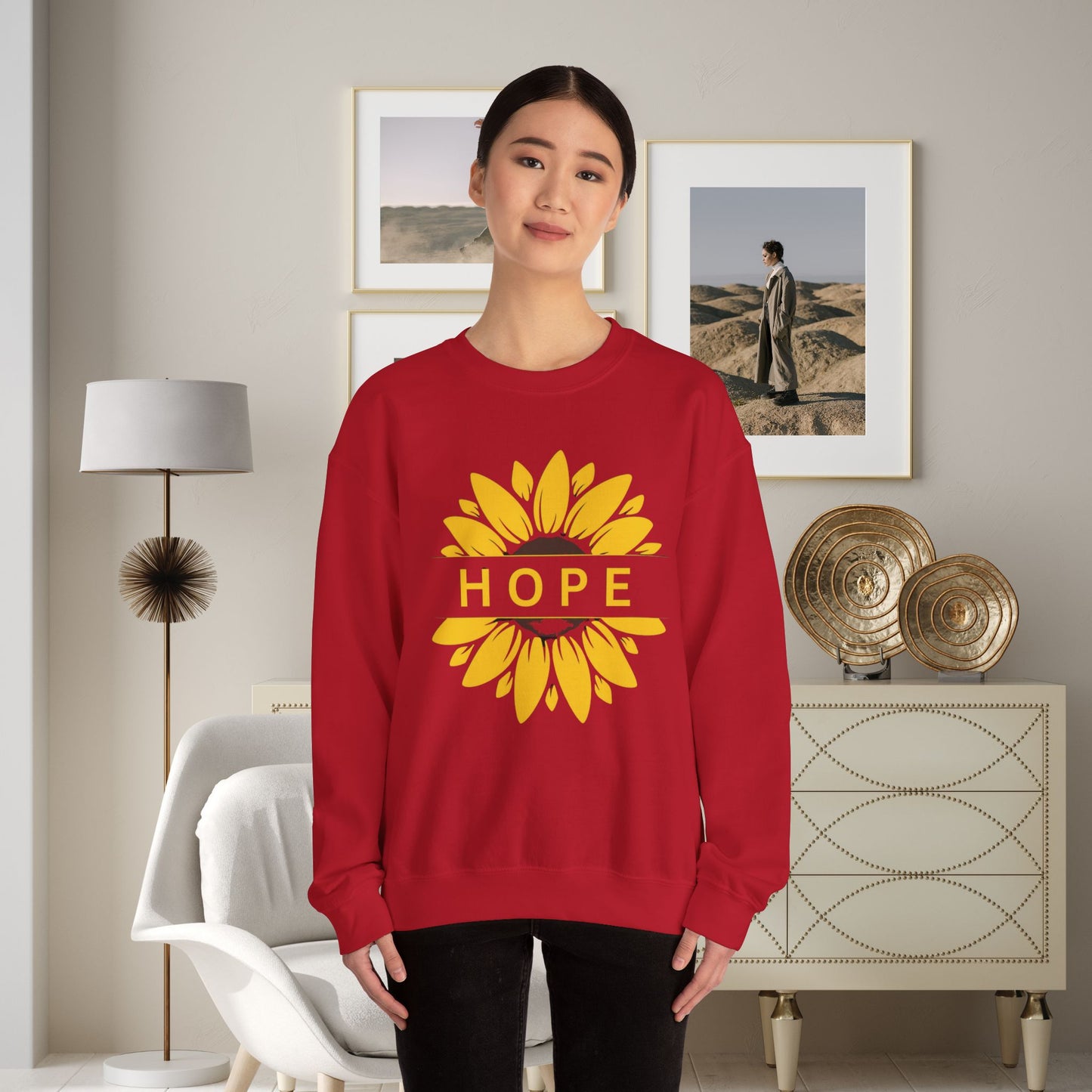 Hope in Sunflower Sweatshirt