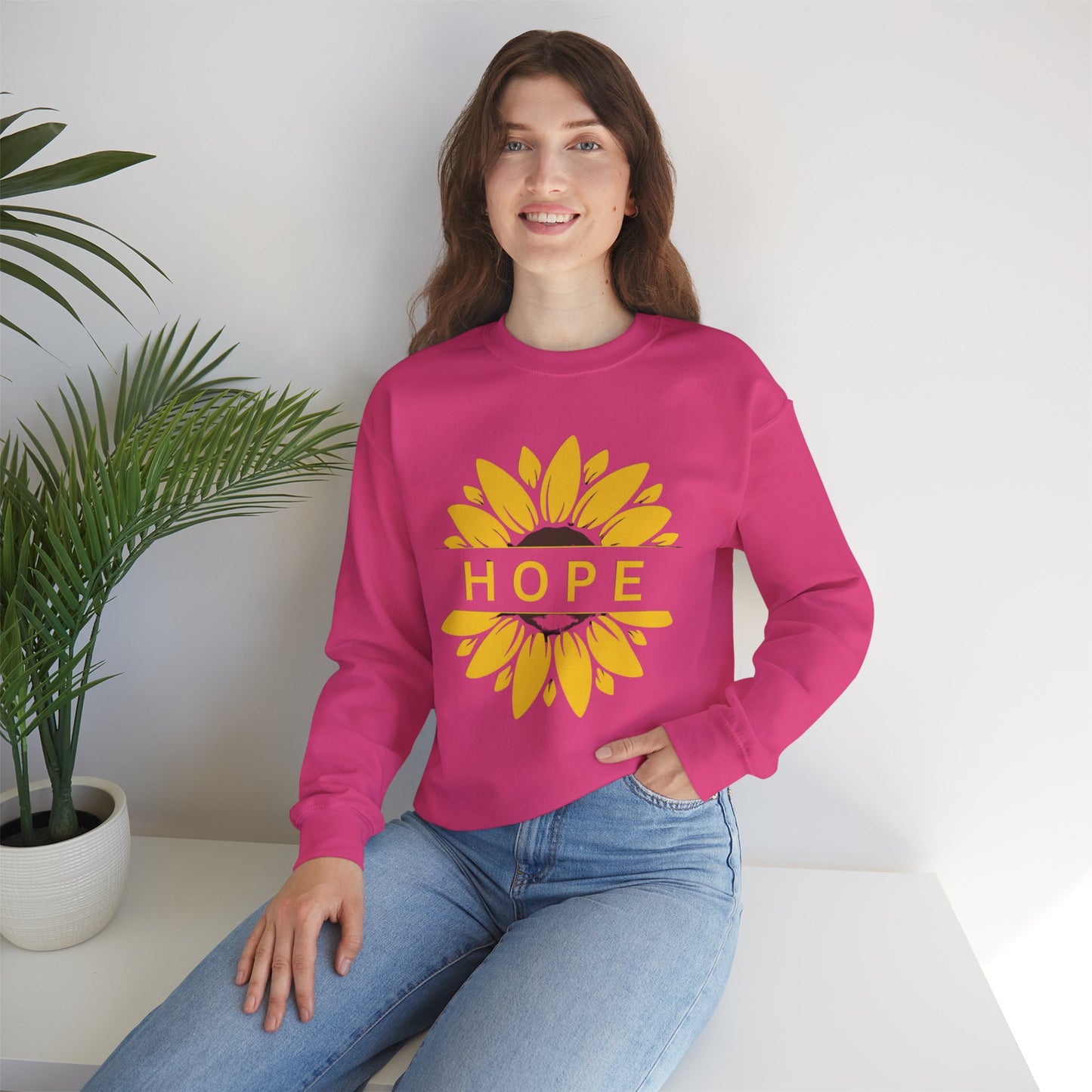 Hope in Sunflower Sweatshirt
