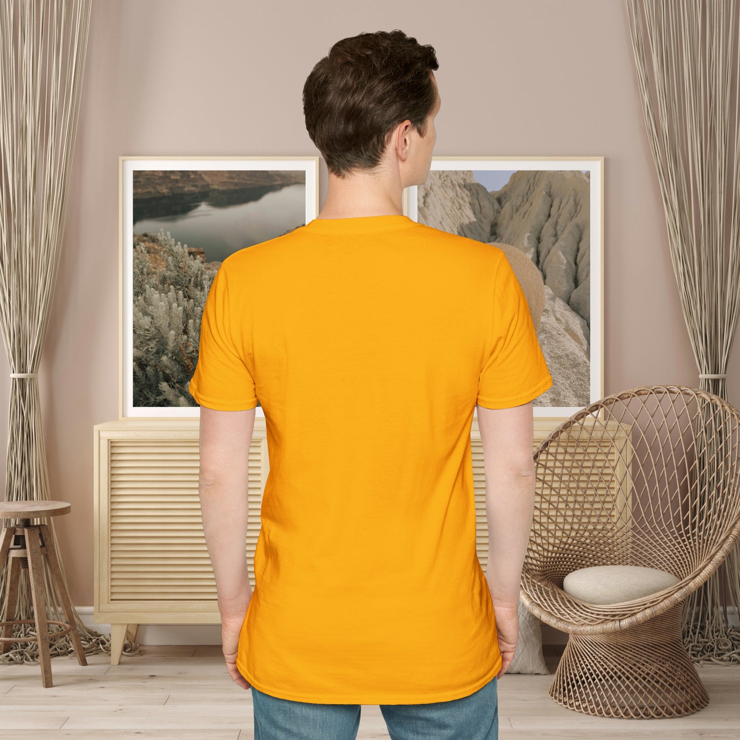Motivational message to “define your own worth” instead of letting others do it for you on this Unisex Softstyle T-Shirt.