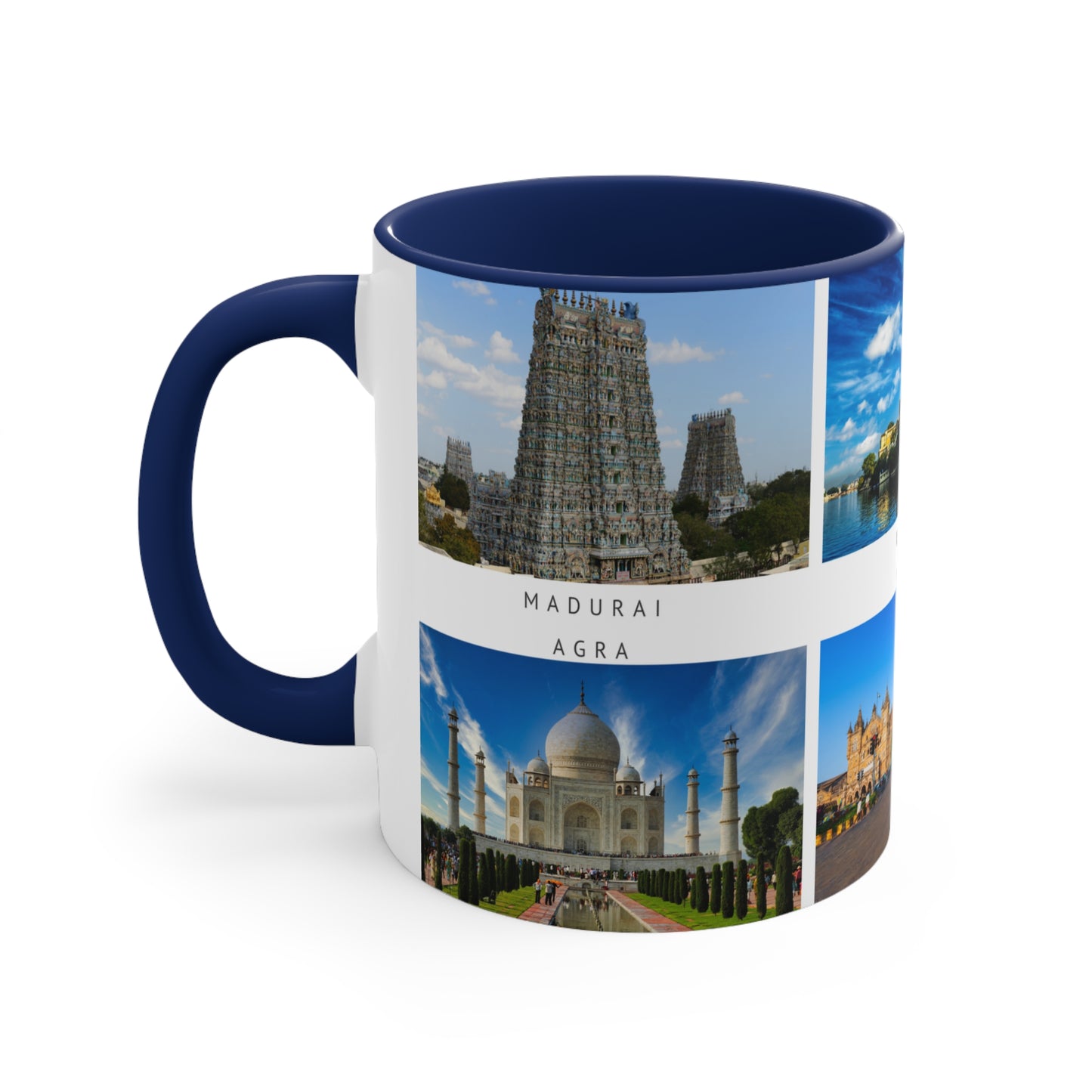 India! This Travel Accent Coffee Mug is a part of a Travel Series for you to choose from. 11oz. Great as a gift or get one to enjoy yourself.