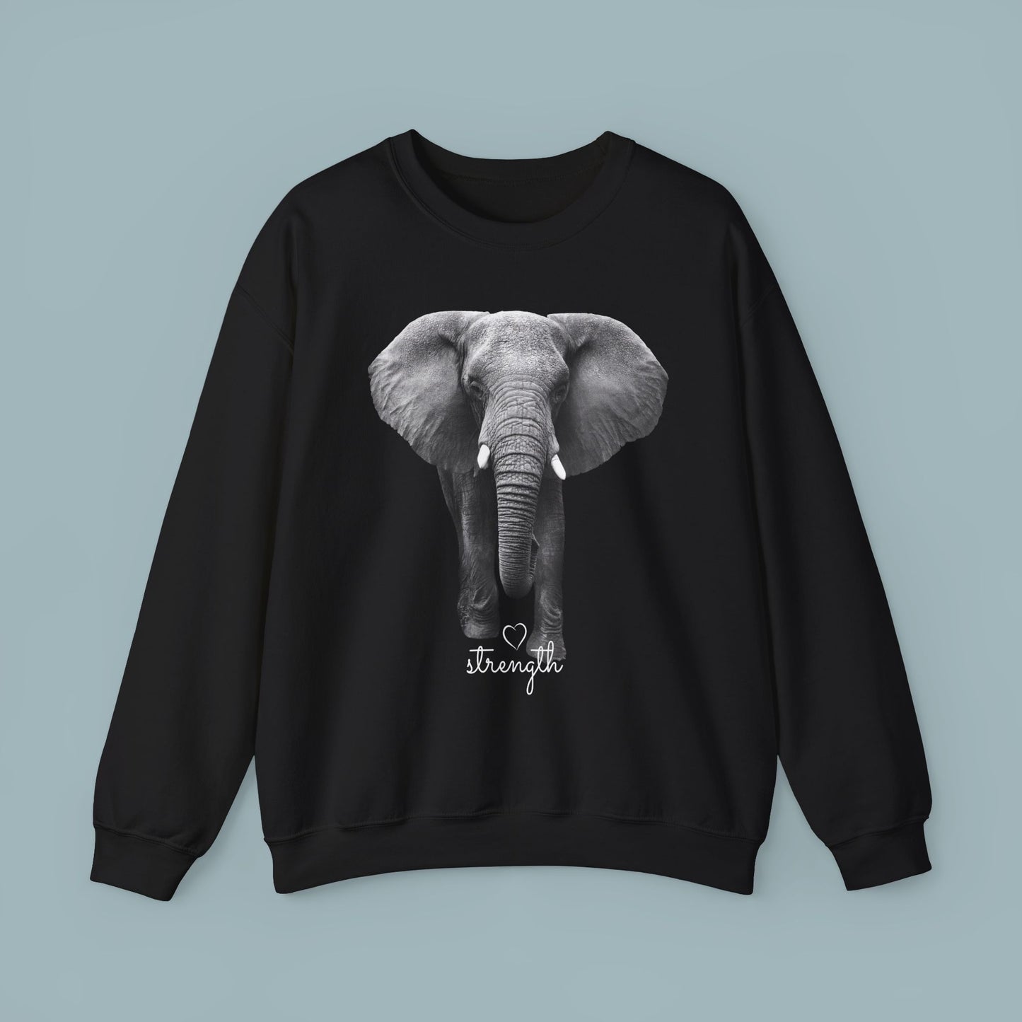 Elephant Heavy Blend Sweatshirt - Gentle Yet Strong
