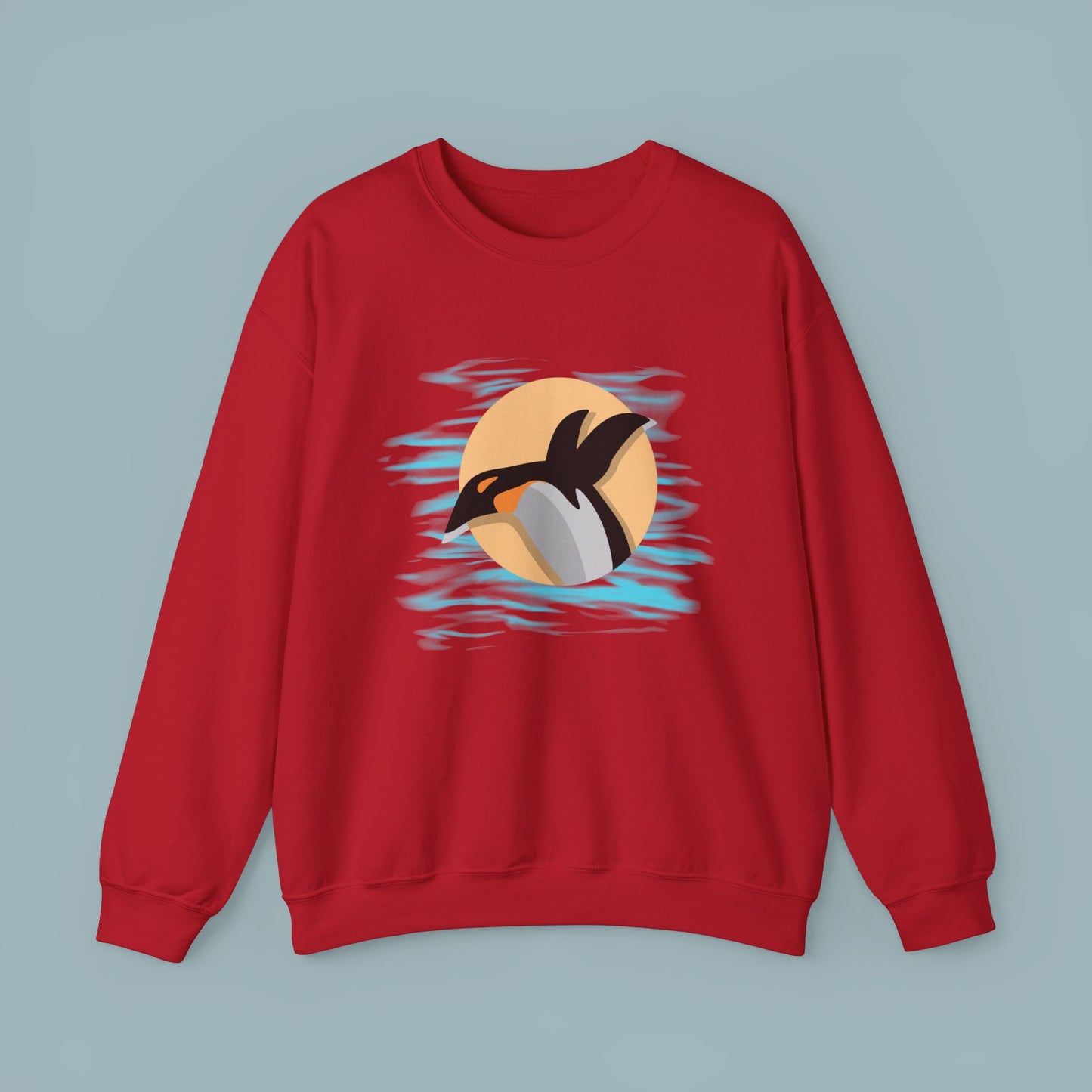 Colorful Retro Penguin Sweatshirt