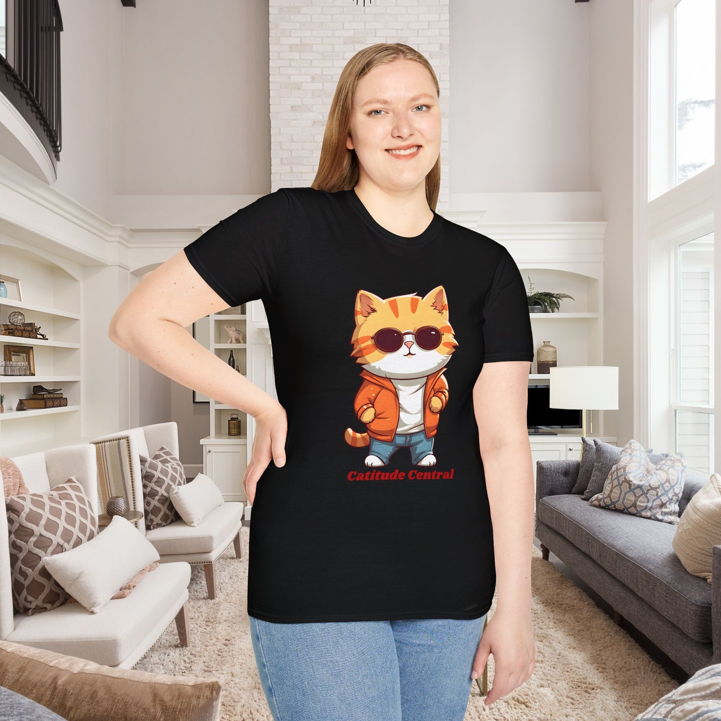 Cat Catitude Central Unisex T-Shirt