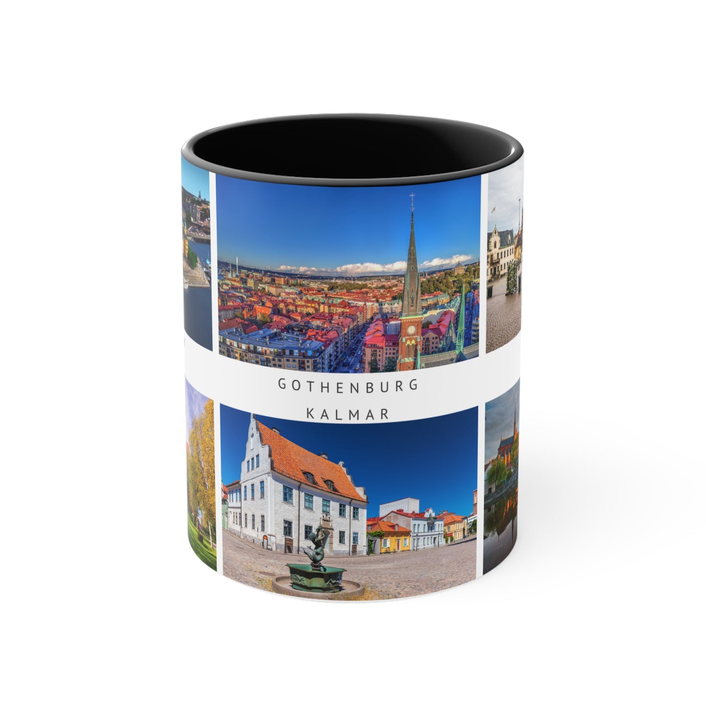 Sweden! This Travel Accent Coffee Mug is a part of a Travel Series for you to choose from. 11oz. Great as a gift or get one to enjoy yourself.