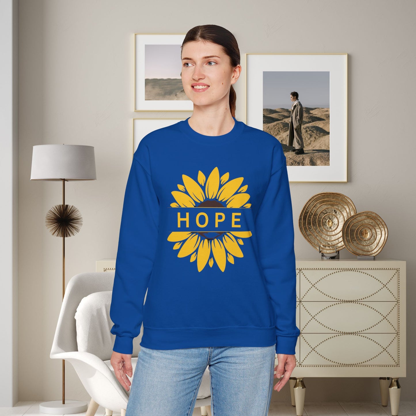 Hope in Sunflower Sweatshirt