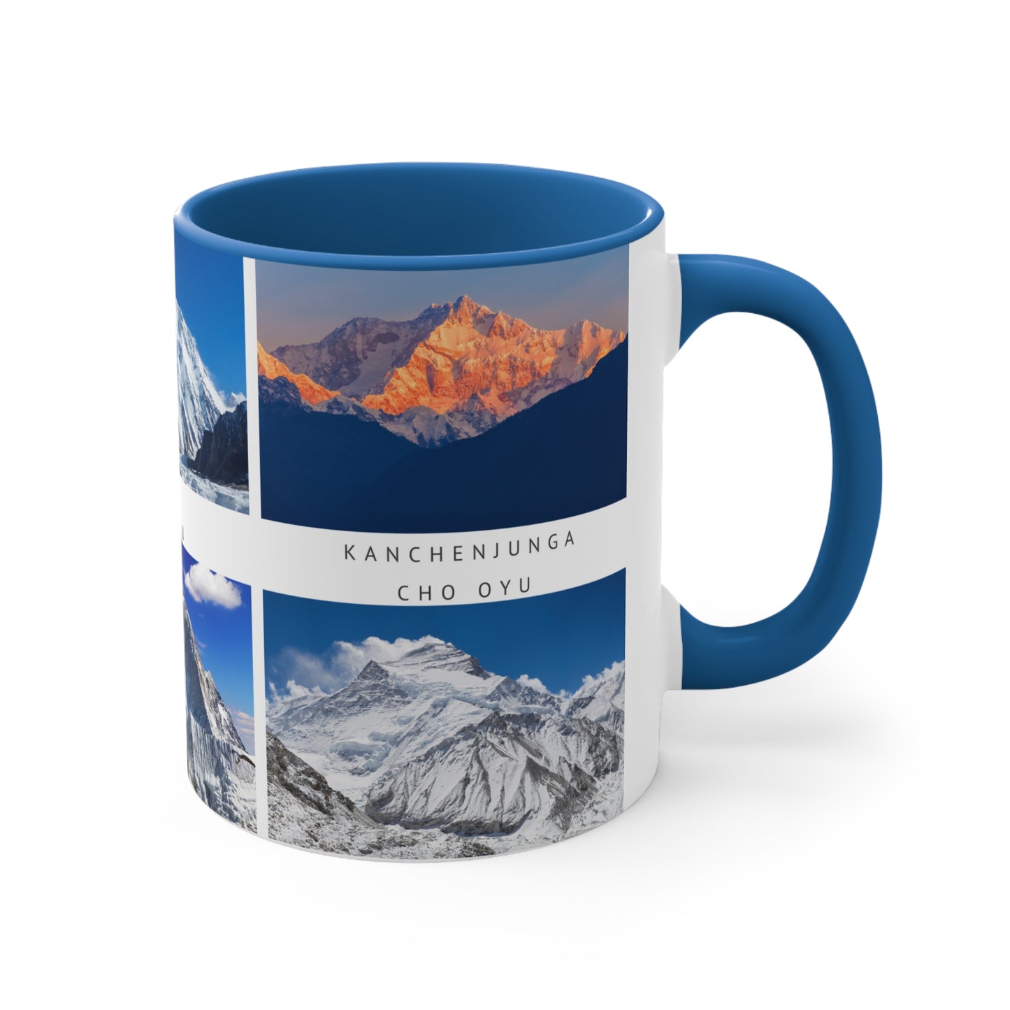 Top 6 tallest peaks in the world for the true Alpinists! This Travel Accent Coffee Mug is a part of a Travel Series for you to choose from. 11oz. Great as a gift or get one to enjoy yourself.