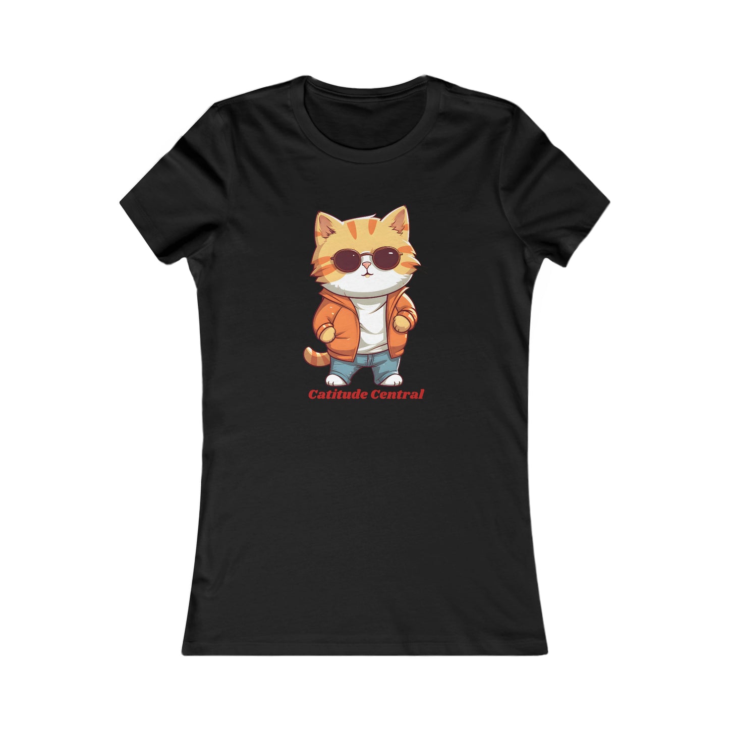 Cat lovers understand this “Catitude Central” Women's Favorite Tee. Available in several colors for you to choose from. Slim fit so please check the size table.