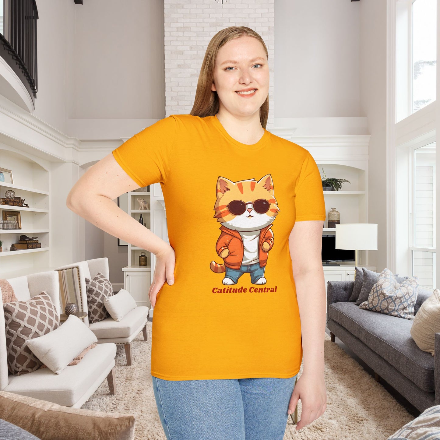 Cat Catitude Central Unisex T-Shirt
