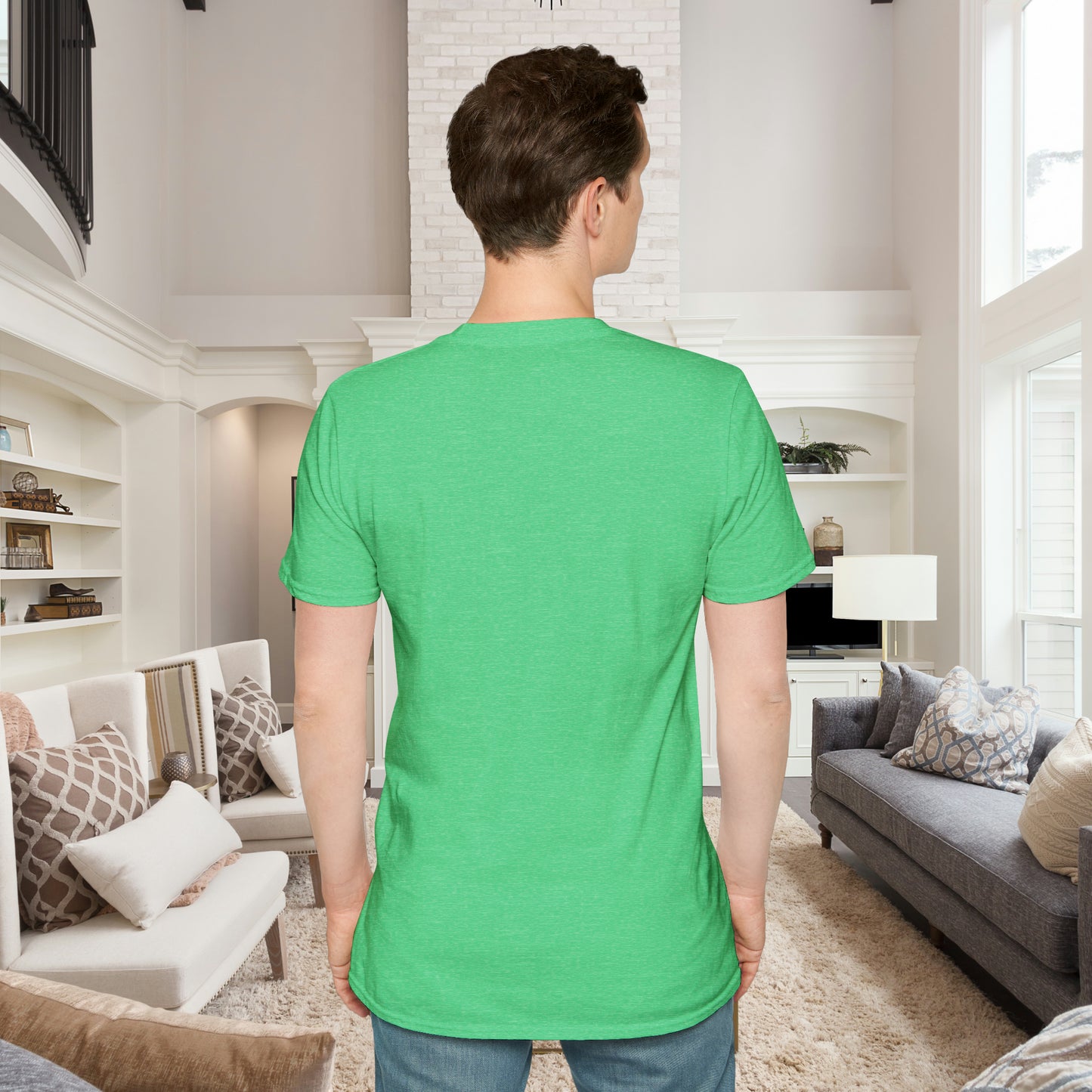 A beautiful brain and “stay curious” message are on this Unisex Softstyle T-Shirt design.