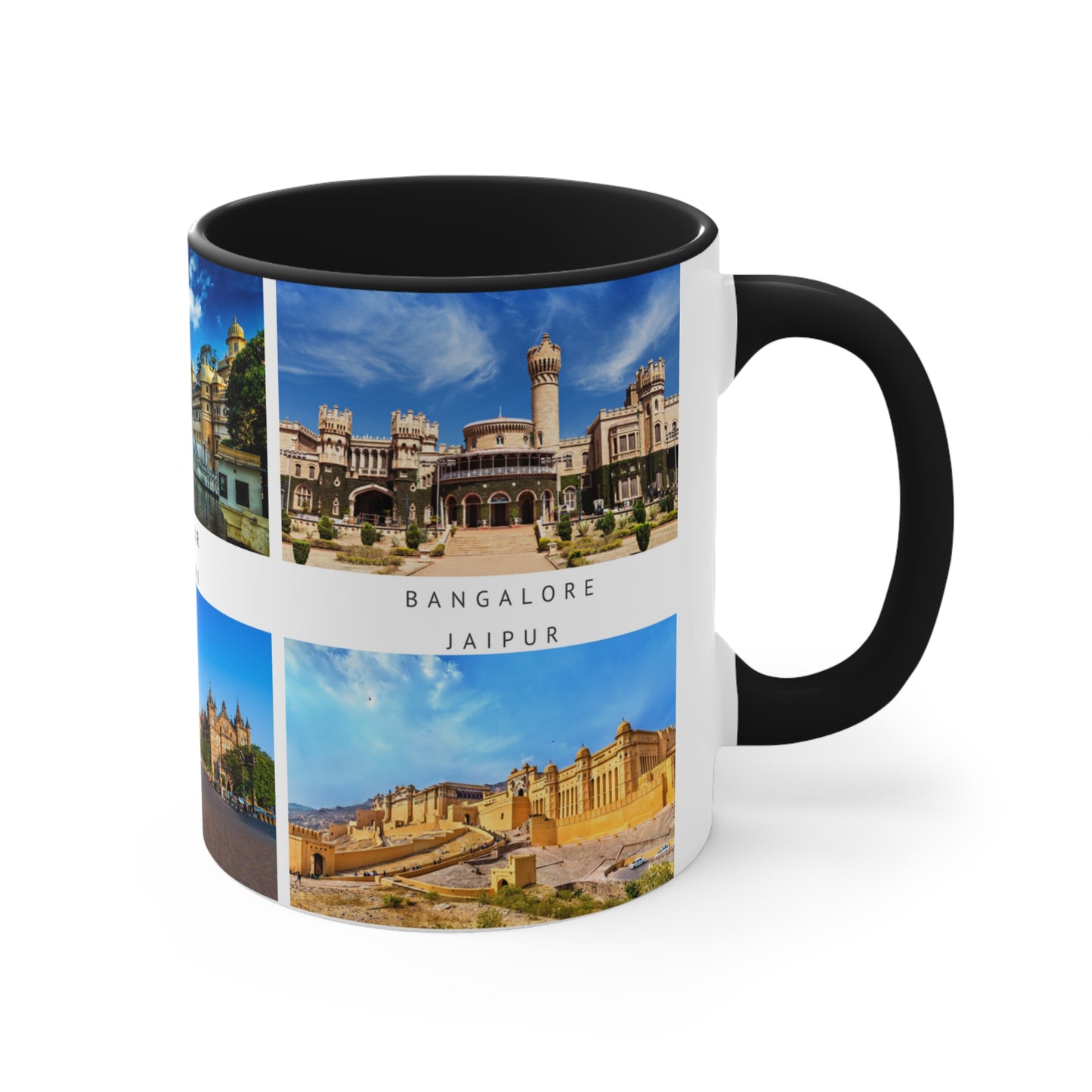 India! This Travel Accent Coffee Mug is a part of a Travel Series for you to choose from. 11oz. Great as a gift or get one to enjoy yourself.