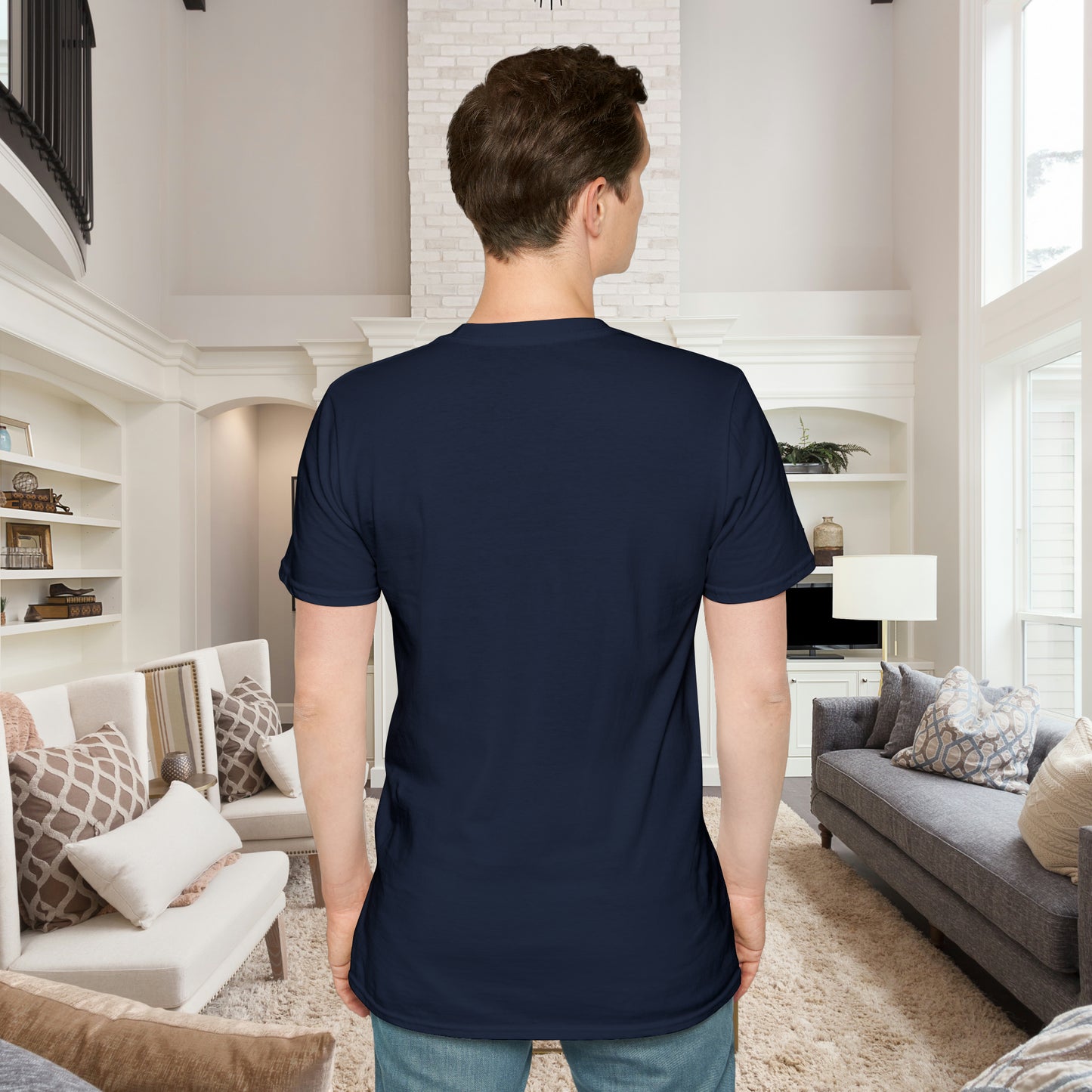A beautiful brain and “stay curious” message are on this Unisex Softstyle T-Shirt design.