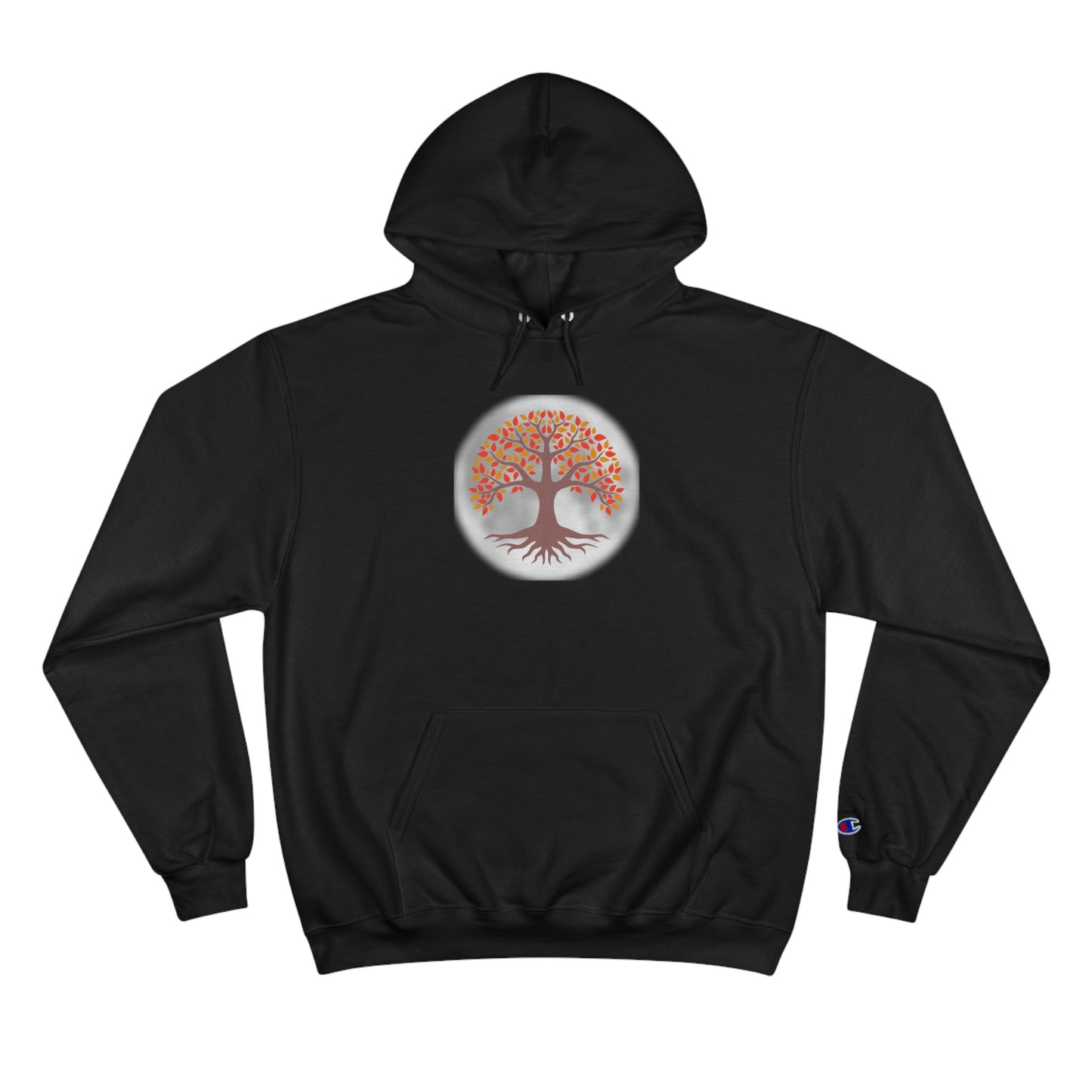 Love Your Neighbor Love Yourself Champion Hoodie with Tree of Life Design
