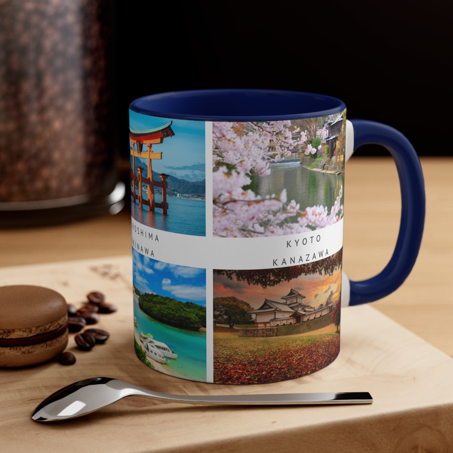 Japan! This Travel Accent Coffee Mug is a part of a Travel Series for you to choose from. 11oz. Great as a gift or get one to enjoy yourself.