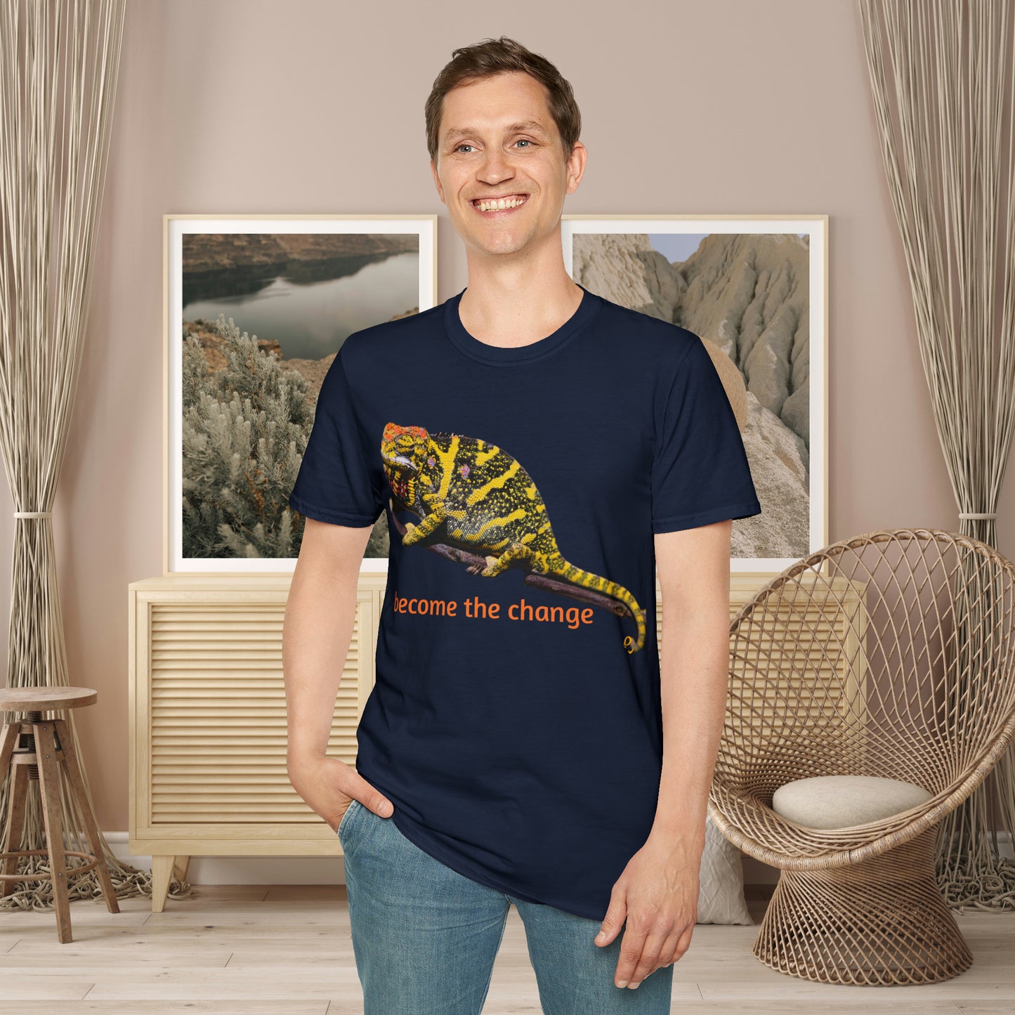 Want change? Get this “become the change” Unisex Softstyle T-Shirt to motivate yourself or others! Change can be very good indeed.