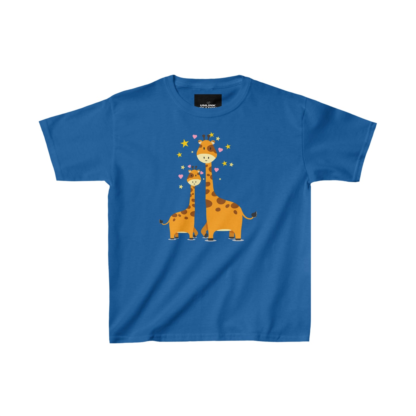 Mama and baby giraffes make this Kids Heavy Cotton™ Tee a keeper!