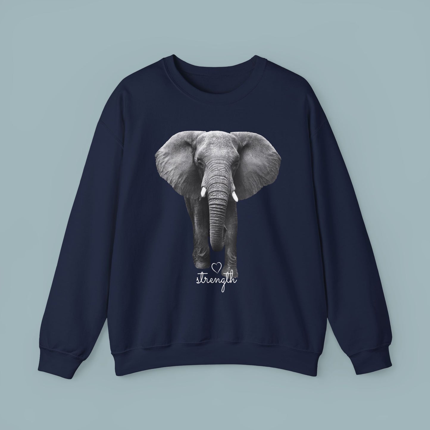 Elephant Heavy Blend Sweatshirt - Gentle Yet Strong
