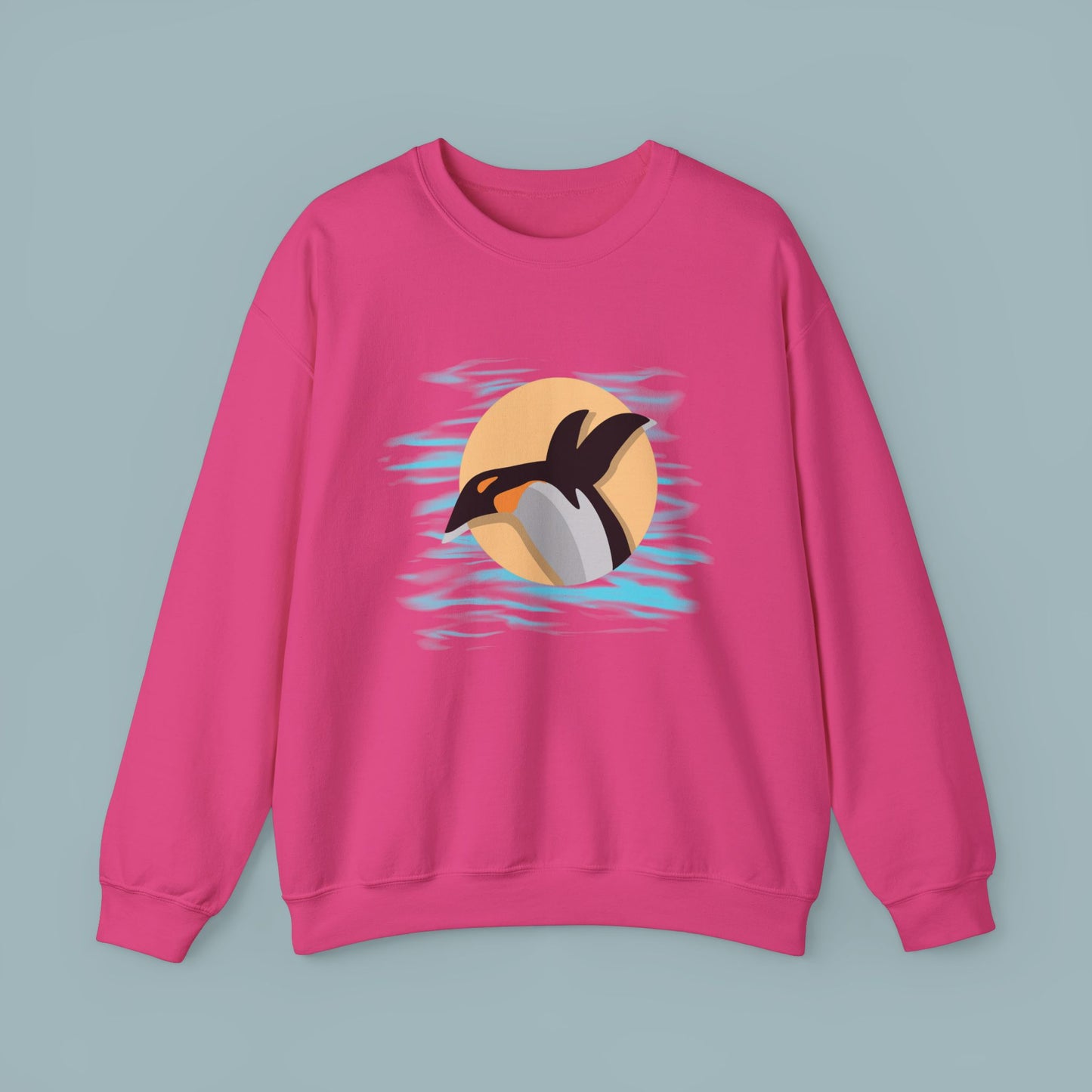 Colorful Retro Penguin Sweatshirt