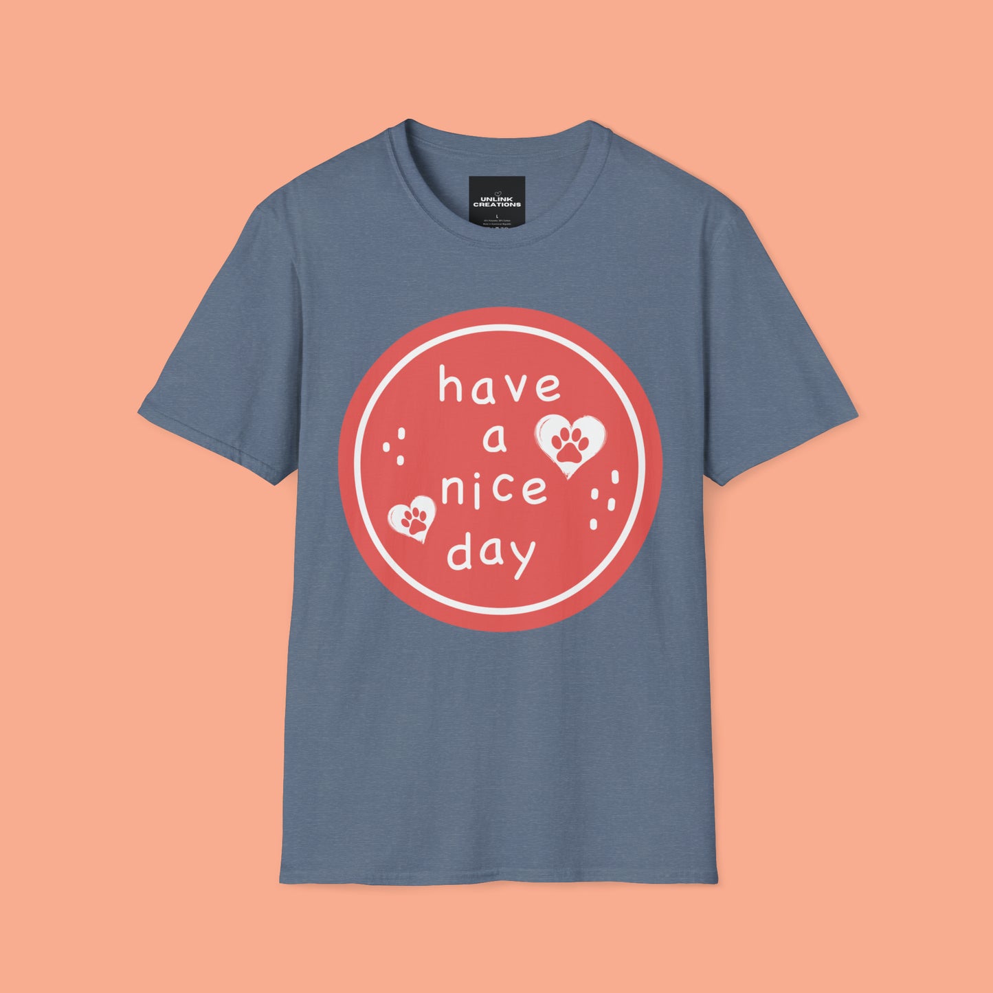 Wish everyone “have a nice day” with this furry friend inspired Unisex Softstyle T-Shirt.